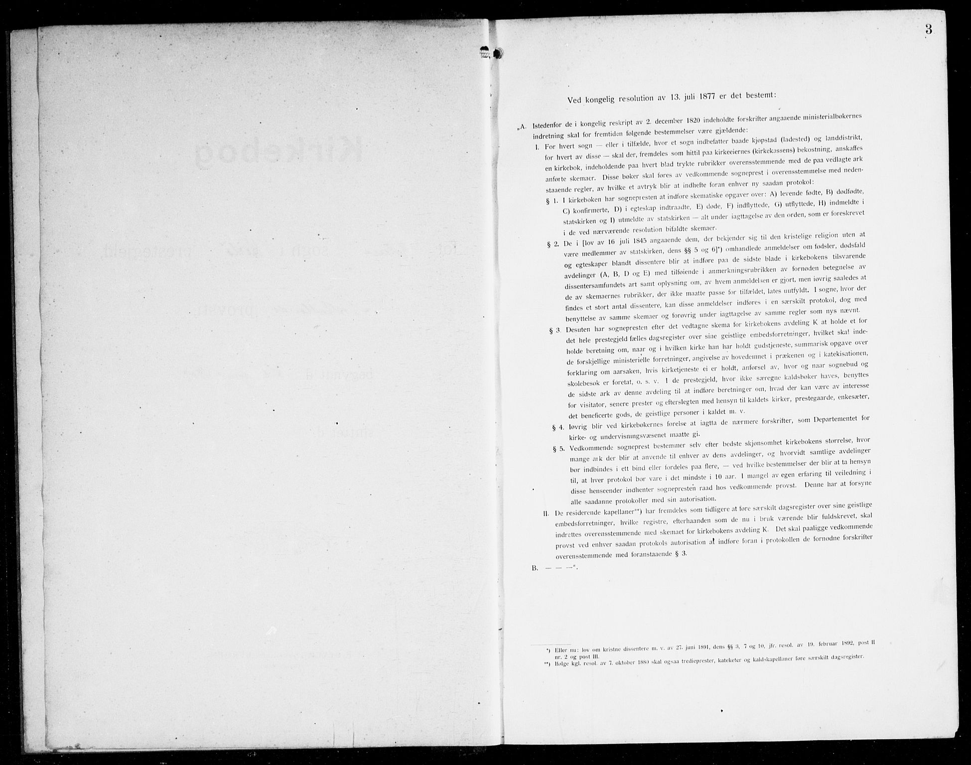 Herdla Sokneprestembete, SAB/A-75701/H/Hab: Klokkerbok nr. B 1, 1909-1929, s. 3