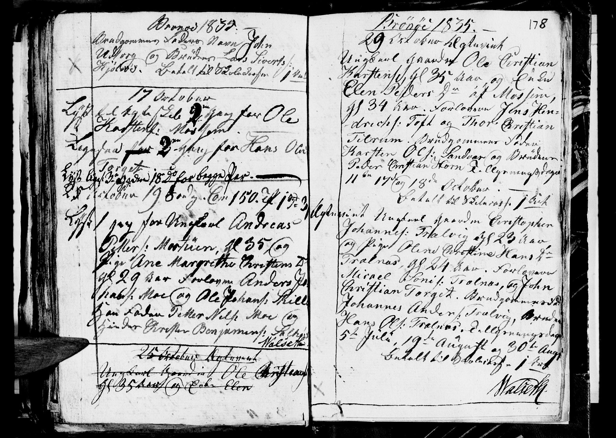 Ministerialprotokoller, klokkerbøker og fødselsregistre - Nordland, AV/SAT-A-1459/813/L0210: Klokkerbok nr. 813C02, 1825-1836, s. 178