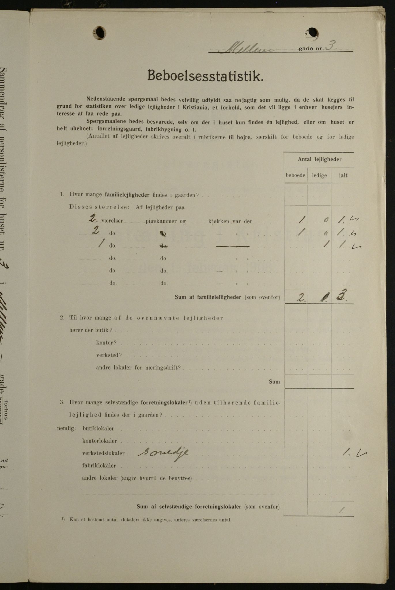 OBA, Kommunal folketelling 1.2.1908 for Kristiania kjøpstad, 1908, s. 58302