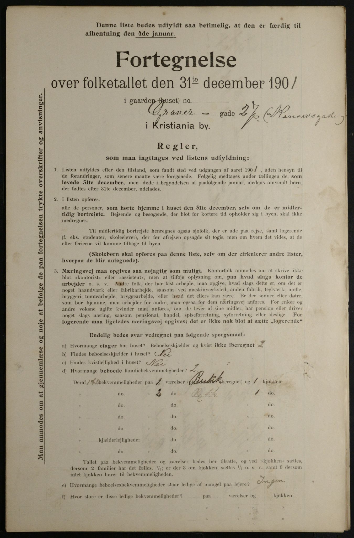 OBA, Kommunal folketelling 31.12.1901 for Kristiania kjøpstad, 1901, s. 4756