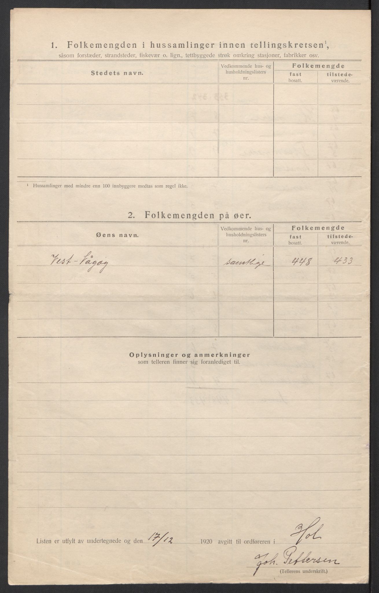 SAT, Folketelling 1920 for 1861 Hol herred, 1920, s. 26