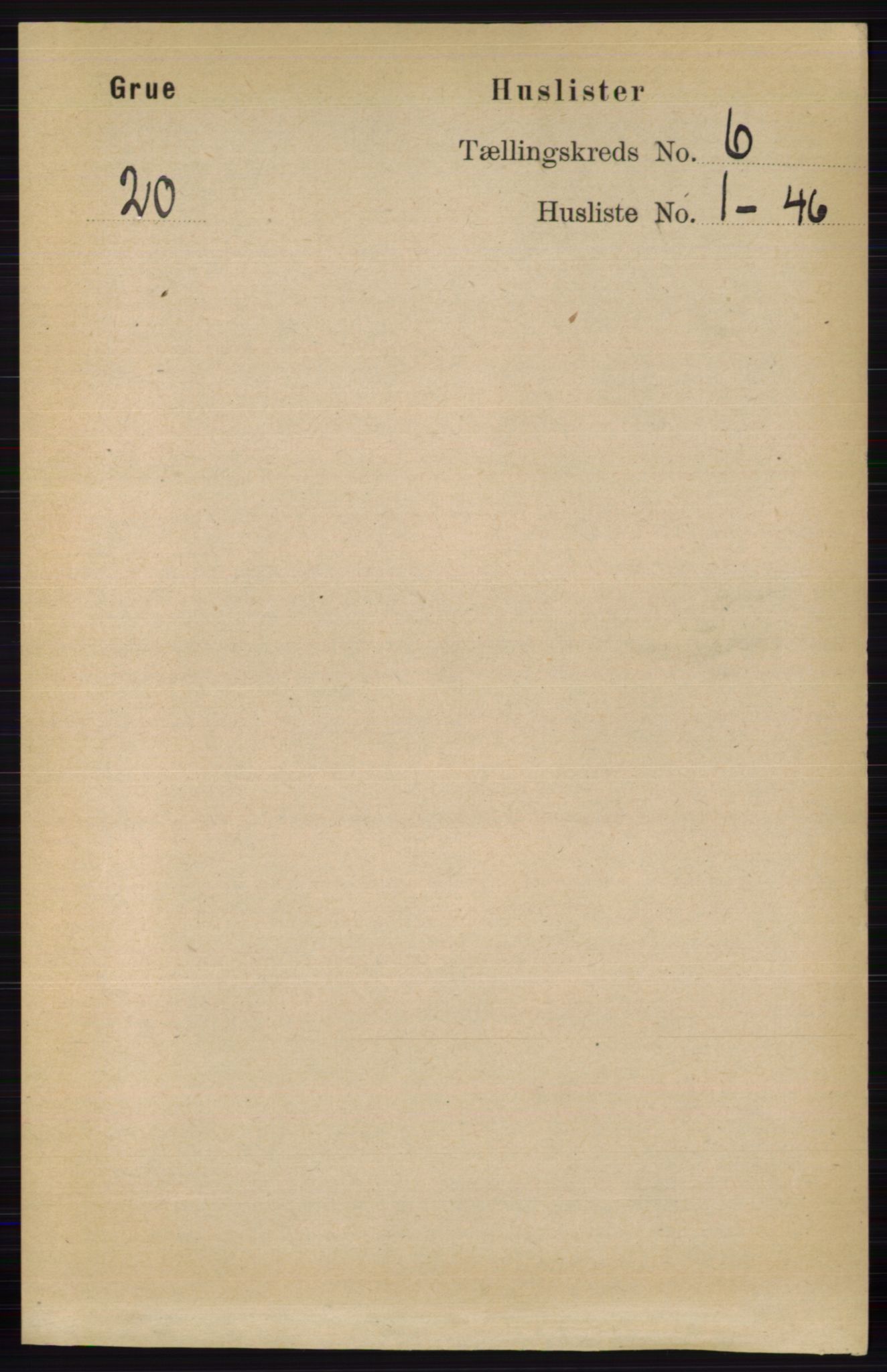 RA, Folketelling 1891 for 0423 Grue herred, 1891, s. 3187