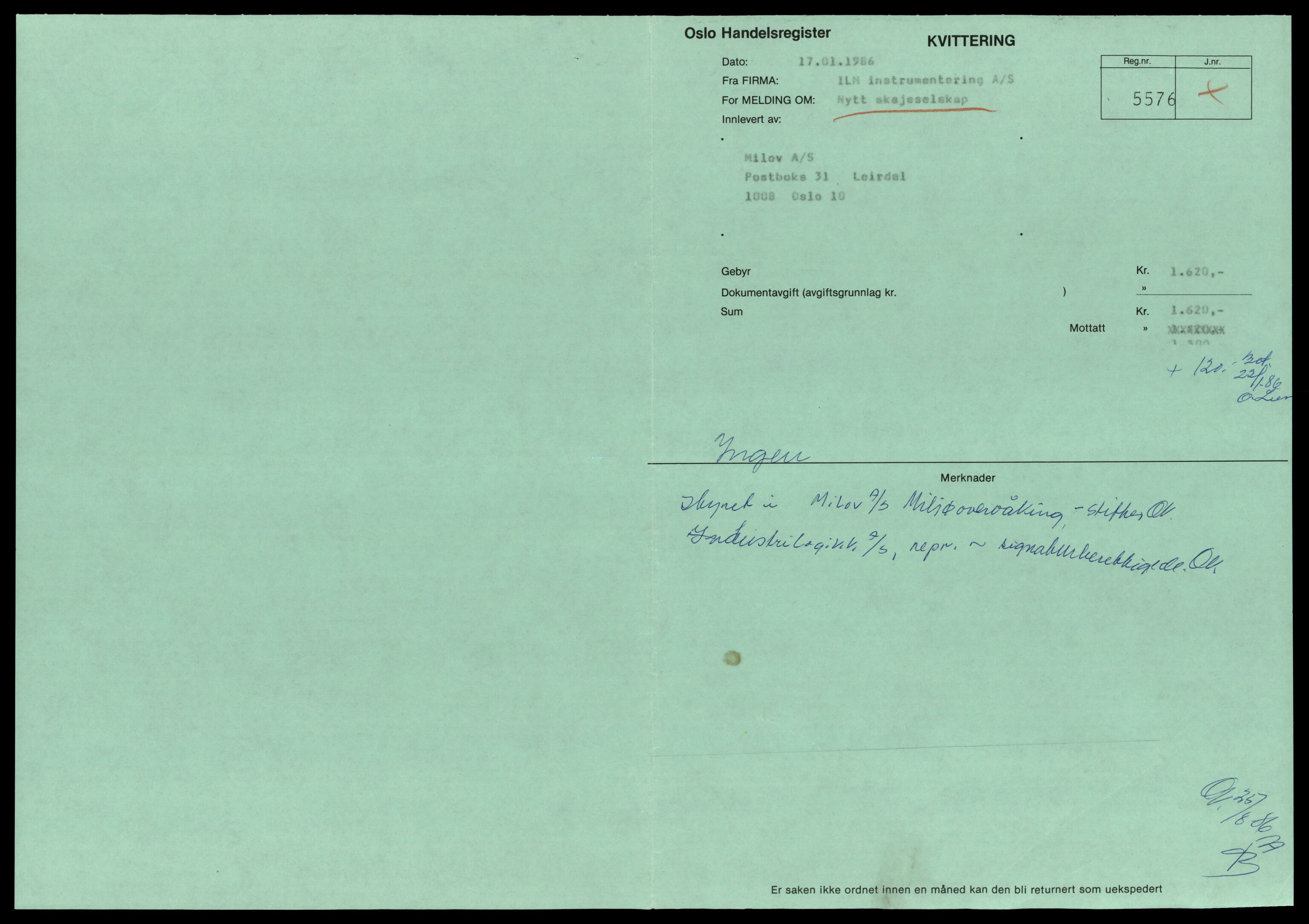 Oslo byfogd, Handelsregisteret, SAT/A-10867/G/Gc/Gca/L0350: Ikke konverterte foretak, Ilm-Imp, 1890-1990, s. 1