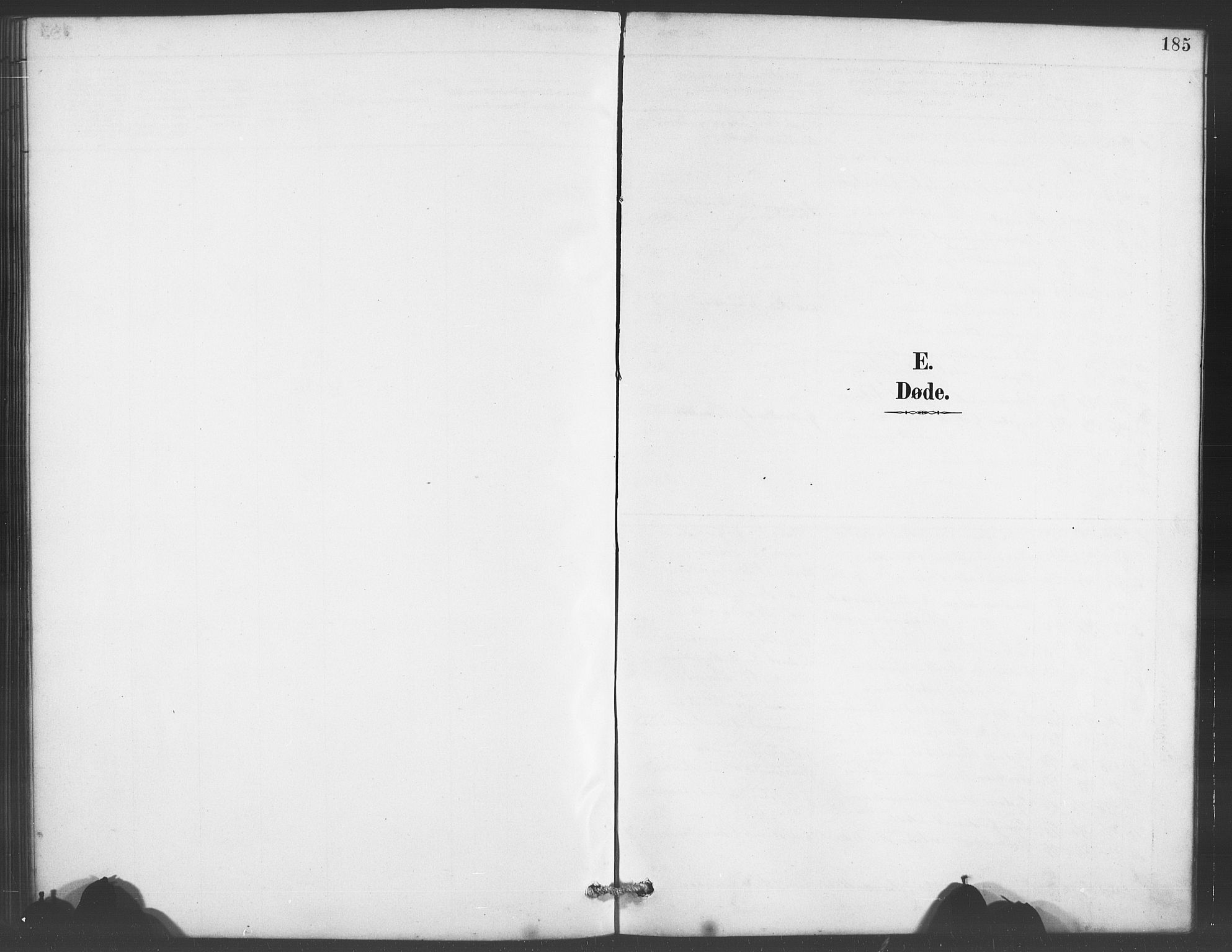 Evanger sokneprestembete, SAB/A-99924: Klokkerbok nr. A 4, 1887-1897, s. 185