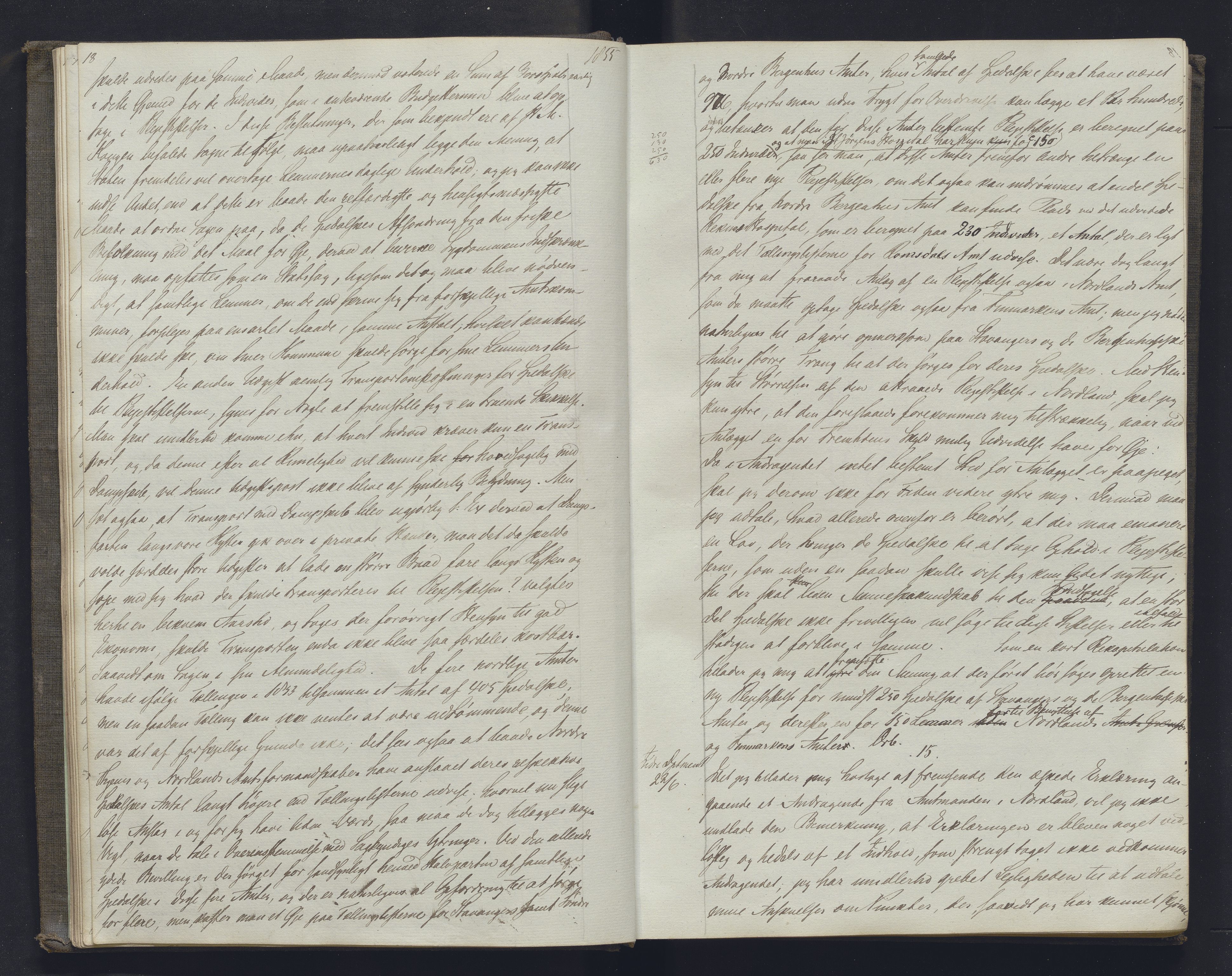 Lepraarkiver - Overlegen for den spedalske sykdom, AV/SAB-A-61001/B.b/L0001: Kopibok, 1854-1858, s. 18-19