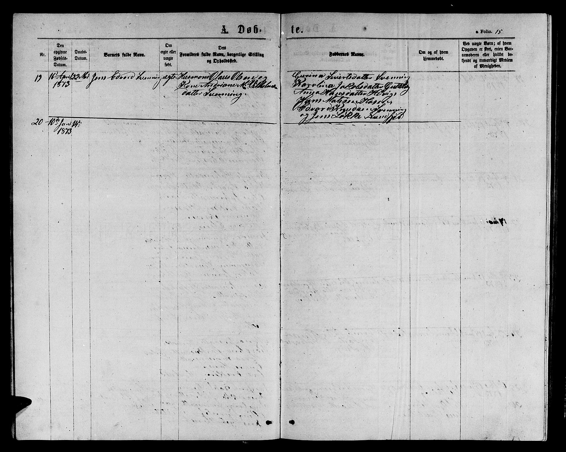 Ministerialprotokoller, klokkerbøker og fødselsregistre - Sør-Trøndelag, AV/SAT-A-1456/656/L0695: Klokkerbok nr. 656C01, 1867-1889, s. 15