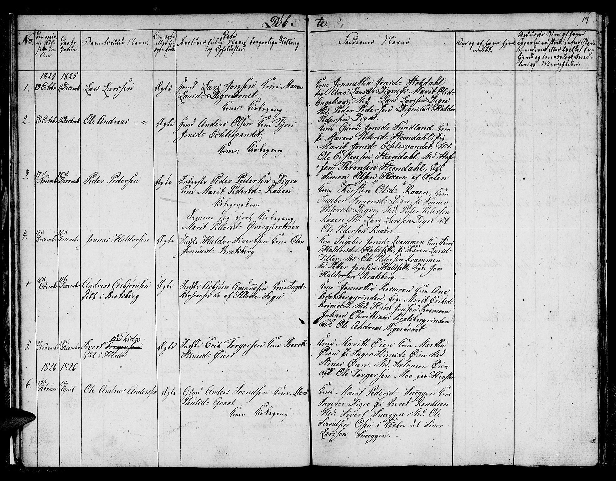 Ministerialprotokoller, klokkerbøker og fødselsregistre - Sør-Trøndelag, AV/SAT-A-1456/608/L0337: Klokkerbok nr. 608C03, 1821-1831, s. 19