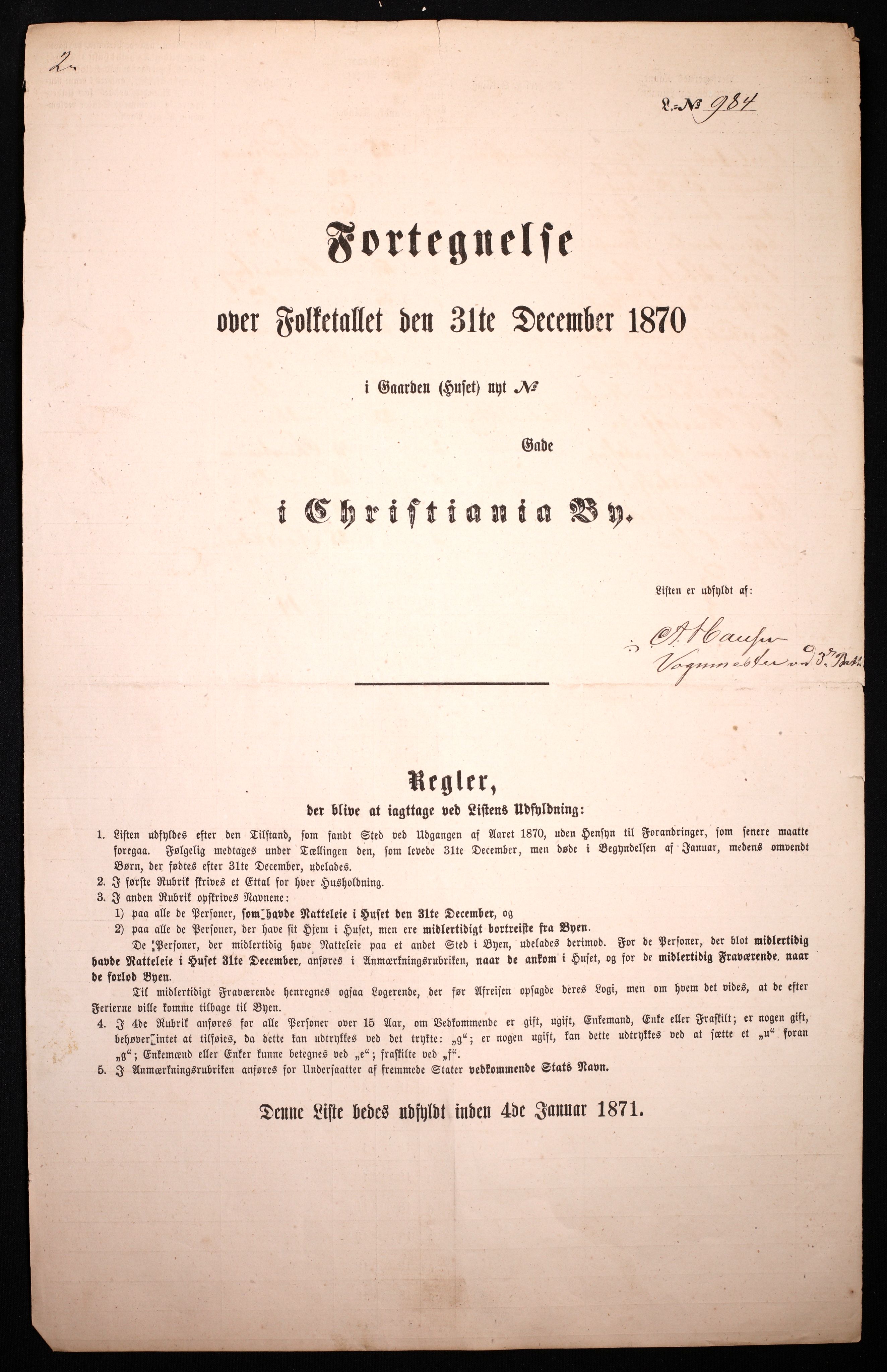 RA, Folketelling 1870 for 0301 Kristiania kjøpstad, 1870, s. 136