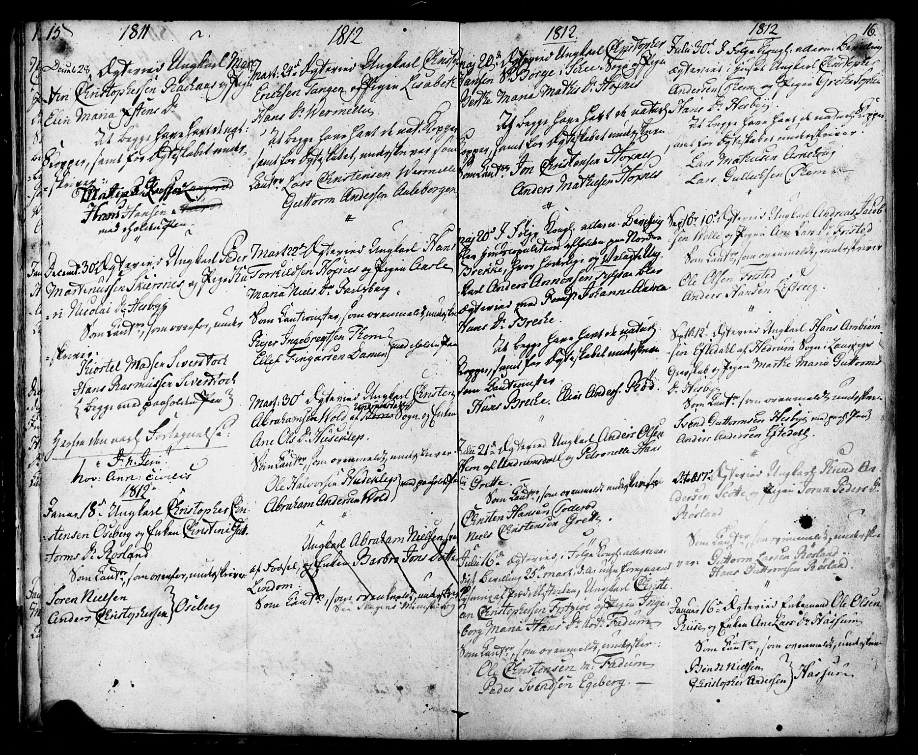 Sem kirkebøker, AV/SAKO-A-5/F/Fa/L0003: Ministerialbok nr. I 3, 1799-1814, s. 15-16