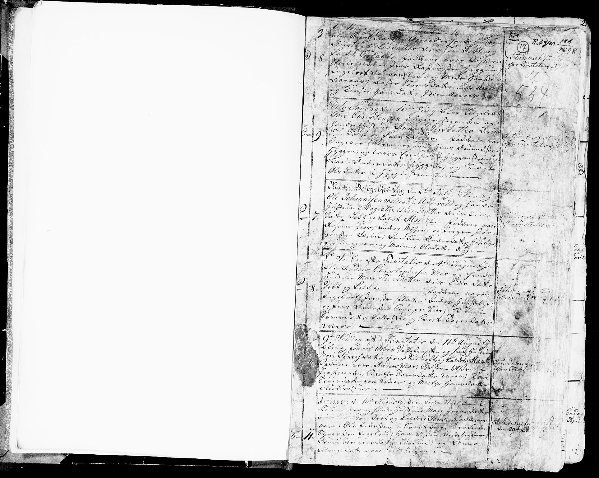 Røyken kirkebøker, SAKO/A-241/G/Ga/L0001: Klokkerbok nr. 1, 1740-1768, s. 16-17