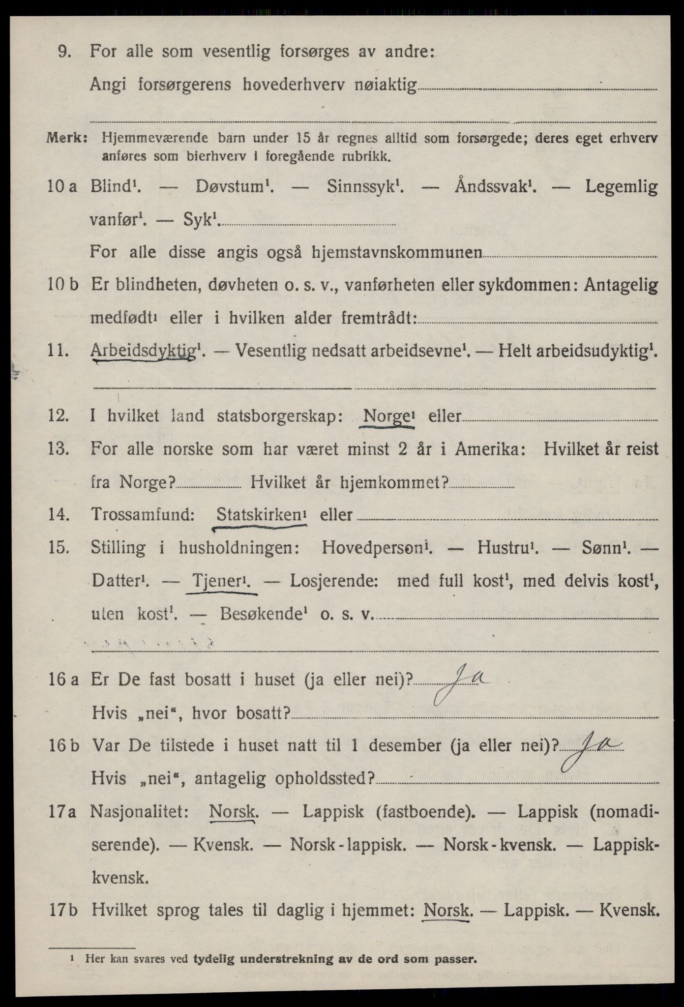 SAT, Folketelling 1920 for 1621 Ørland herred, 1920, s. 4920