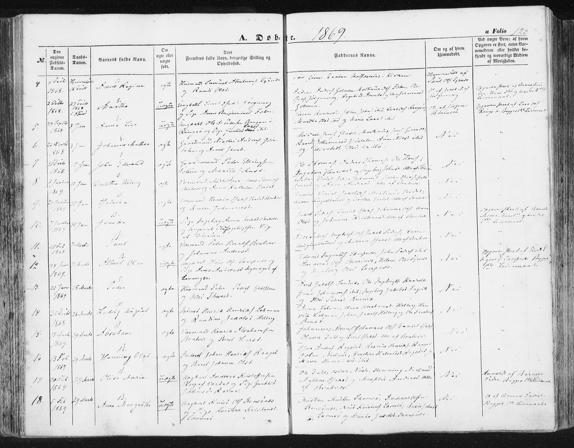 Ministerialprotokoller, klokkerbøker og fødselsregistre - Møre og Romsdal, SAT/A-1454/581/L0937: Ministerialbok nr. 581A05, 1853-1872, s. 123