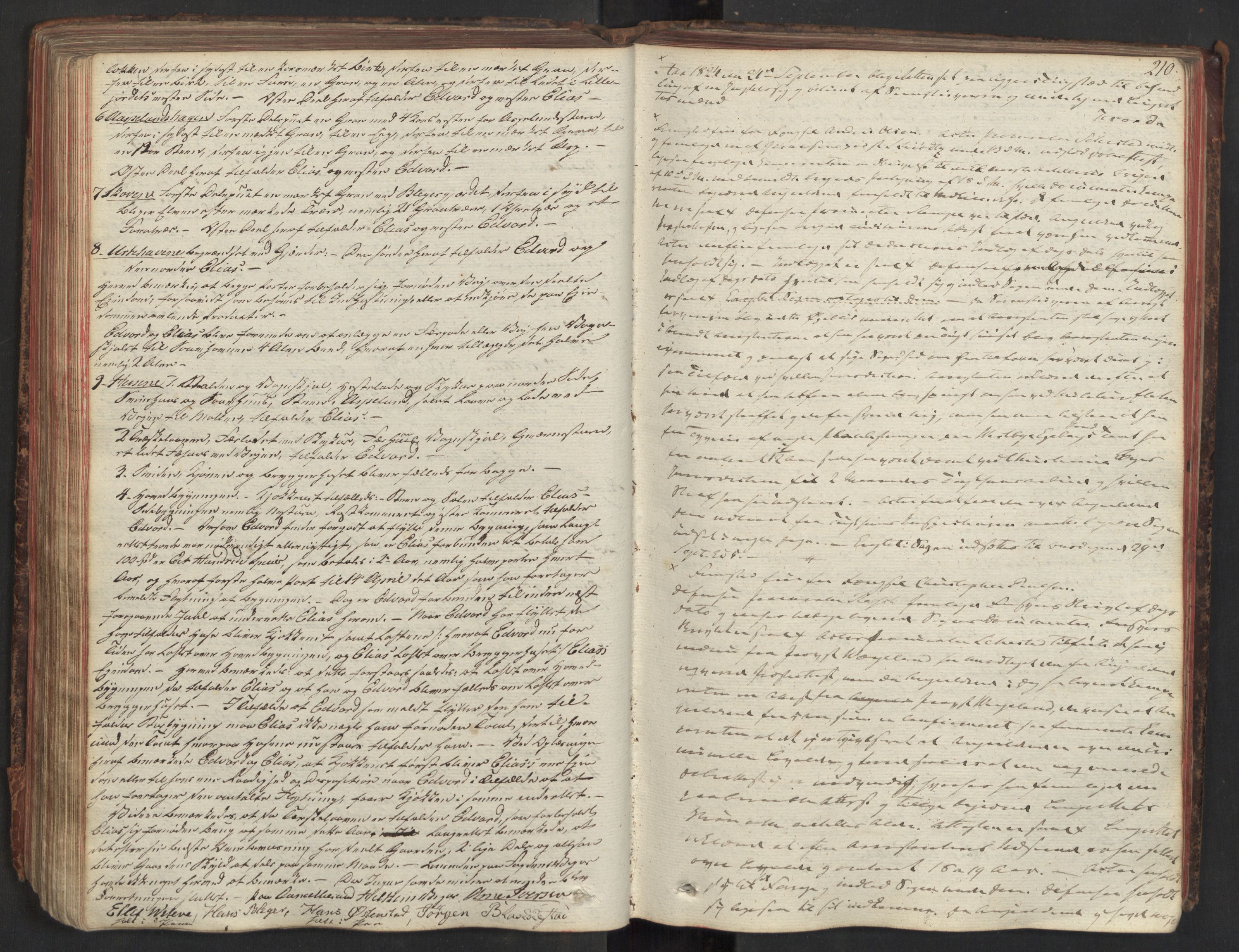 Aker sorenskriveri, AV/SAO-A-10895/F/Fc/Fcb/L0005: Ekstrarettsprotokoll, 1822-1827, s. 209b-210a