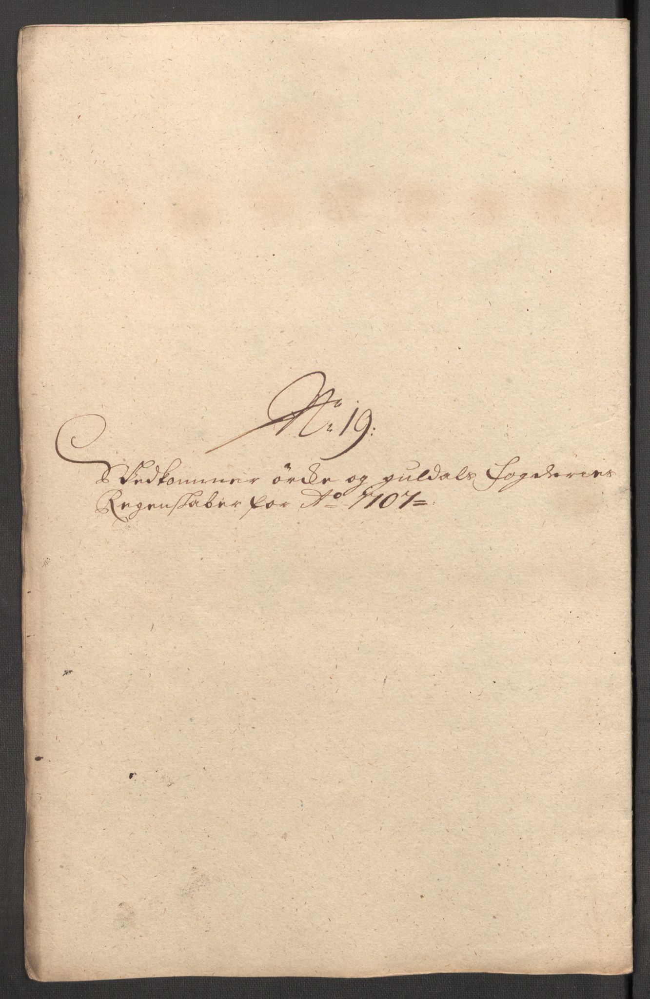 Rentekammeret inntil 1814, Reviderte regnskaper, Fogderegnskap, AV/RA-EA-4092/R60/L3957: Fogderegnskap Orkdal og Gauldal, 1707, s. 300