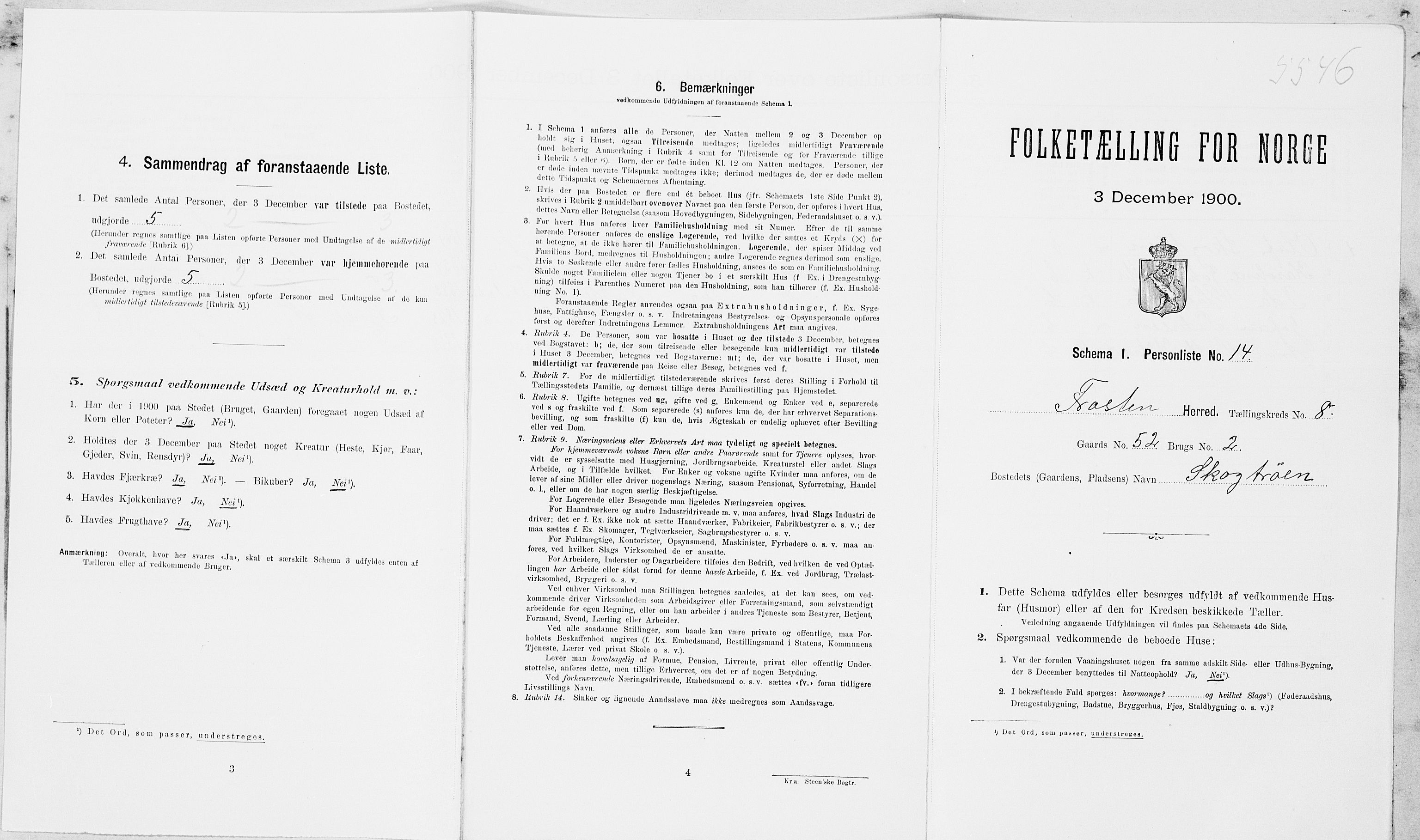 SAT, Folketelling 1900 for 1717 Frosta herred, 1900, s. 951