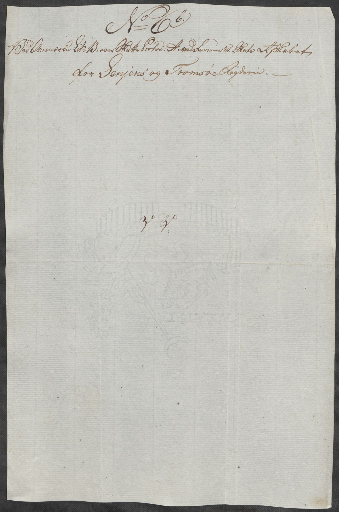 Rentekammeret inntil 1814, Reviderte regnskaper, Mindre regnskaper, AV/RA-EA-4068/Rf/Rfe/L0042:  Senja og Troms fogderi, 1789, s. 31