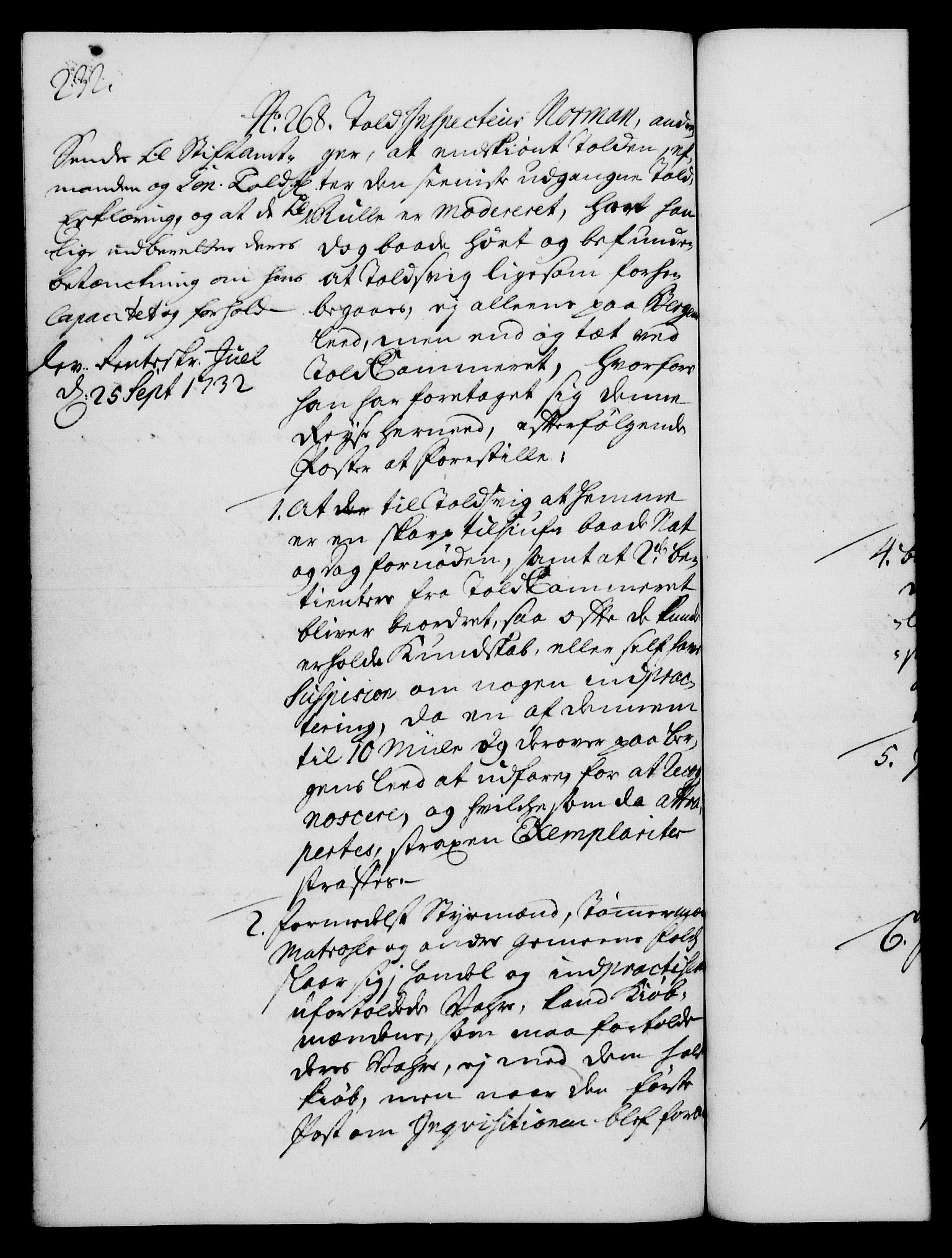 Rentekammeret, Kammerkanselliet, RA/EA-3111/G/Gh/Gha/L0014: Norsk ekstraktmemorialprotokoll. Merket RK 53.59, 1731-1732, s. 232
