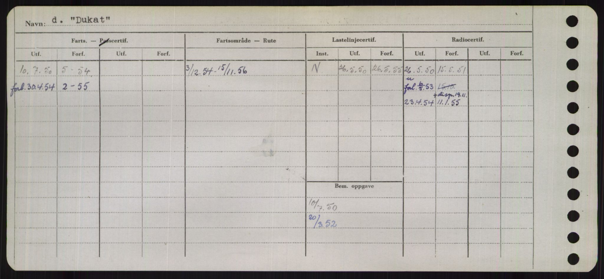 Sjøfartsdirektoratet med forløpere, Skipsmålingen, RA/S-1627/H/Hb/L0001: Fartøy, A-D, s. 520