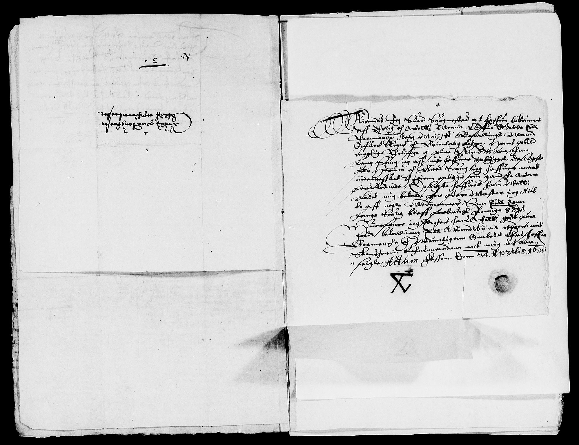 Rentekammeret inntil 1814, Reviderte regnskaper, Lensregnskaper, AV/RA-EA-5023/R/Rb/Rbl/L0005: Brunla len med Eiker len 1626-37, 1632-1635