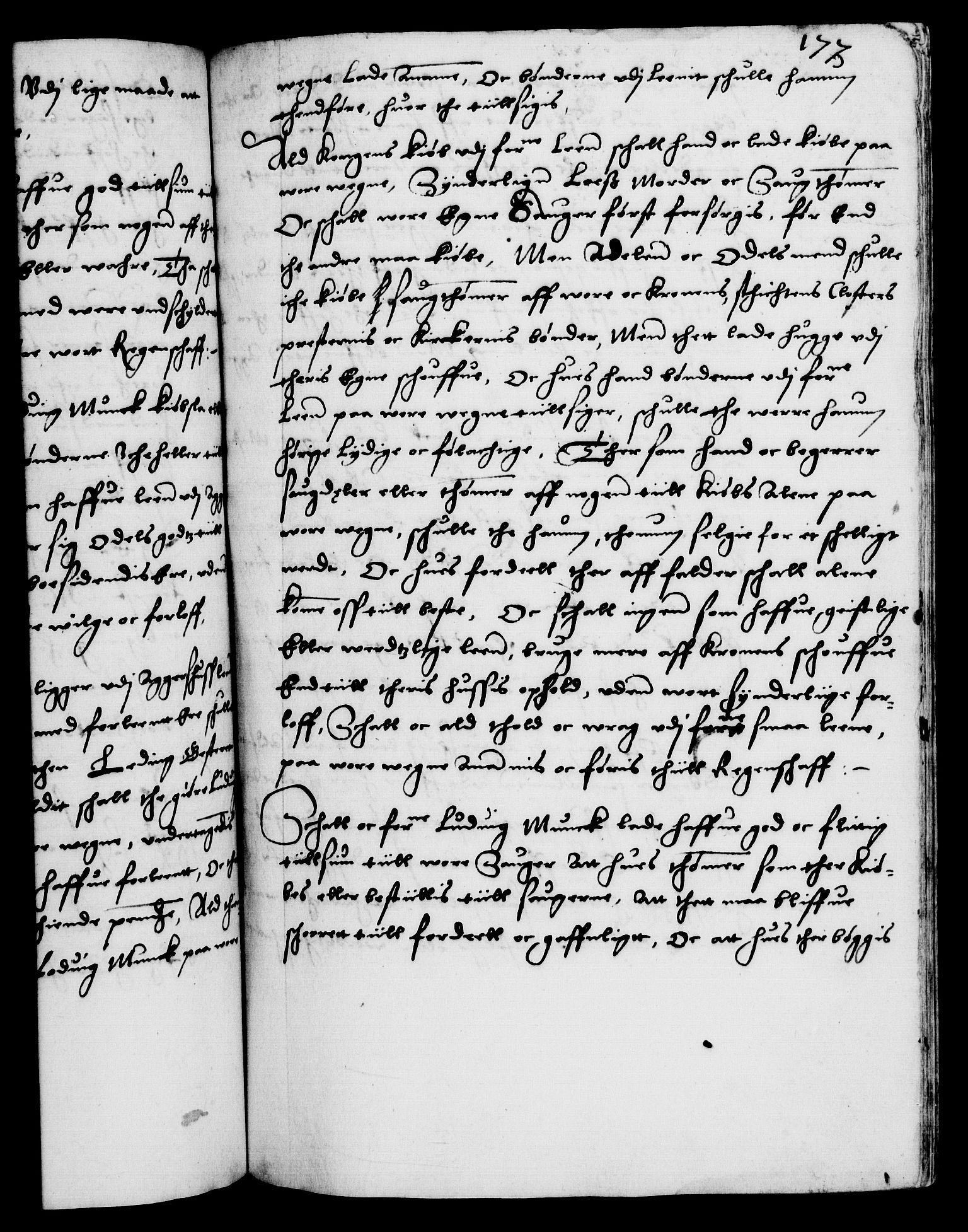 Danske Kanselli 1572-1799, RA/EA-3023/F/Fc/Fca/Fcaa/L0001: Norske registre (mikrofilm), 1572-1588, s. 177a