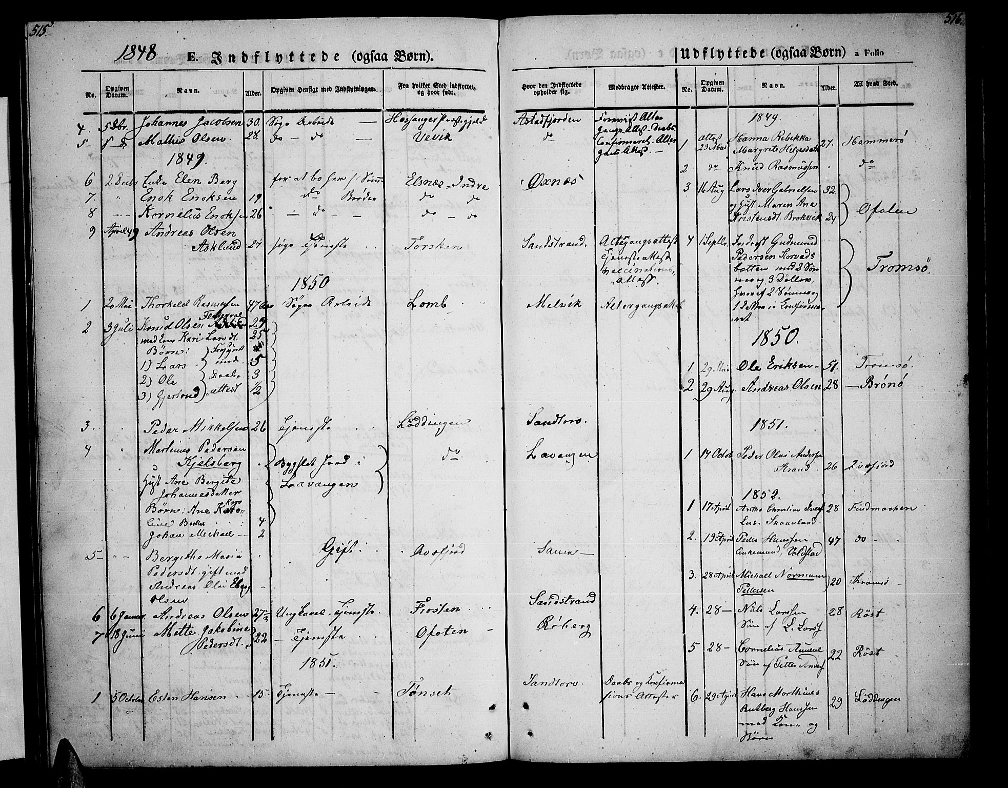 Trondenes sokneprestkontor, AV/SATØ-S-1319/H/Hb/L0006klokker: Klokkerbok nr. 6, 1845-1855, s. 515-516