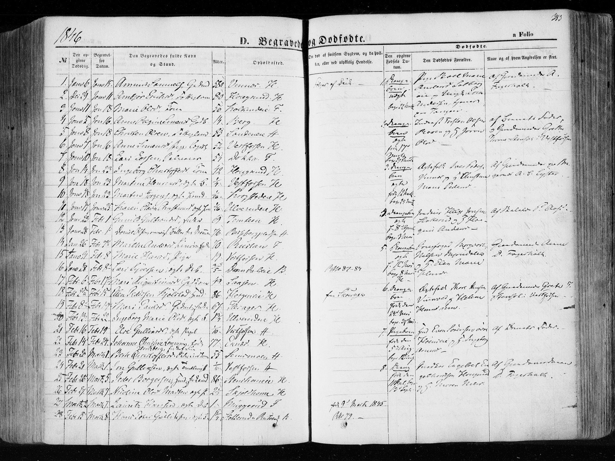 Eiker kirkebøker, AV/SAKO-A-4/F/Fa/L0014: Ministerialbok nr. I 14, 1846-1854, s. 383