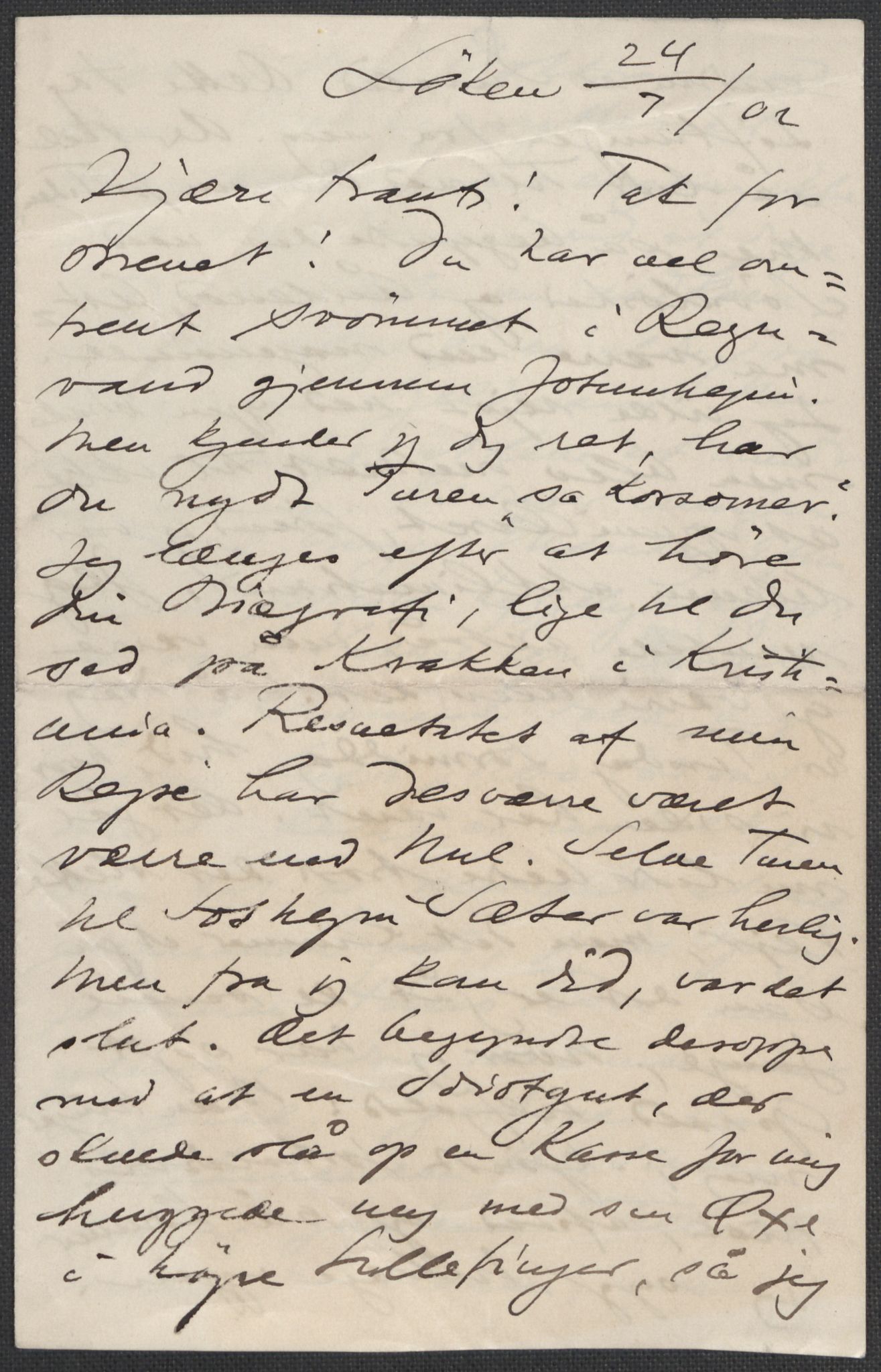 Beyer, Frants, RA/PA-0132/F/L0001: Brev fra Edvard Grieg til Frantz Beyer og "En del optegnelser som kan tjene til kommentar til brevene" av Marie Beyer, 1872-1907, s. 657