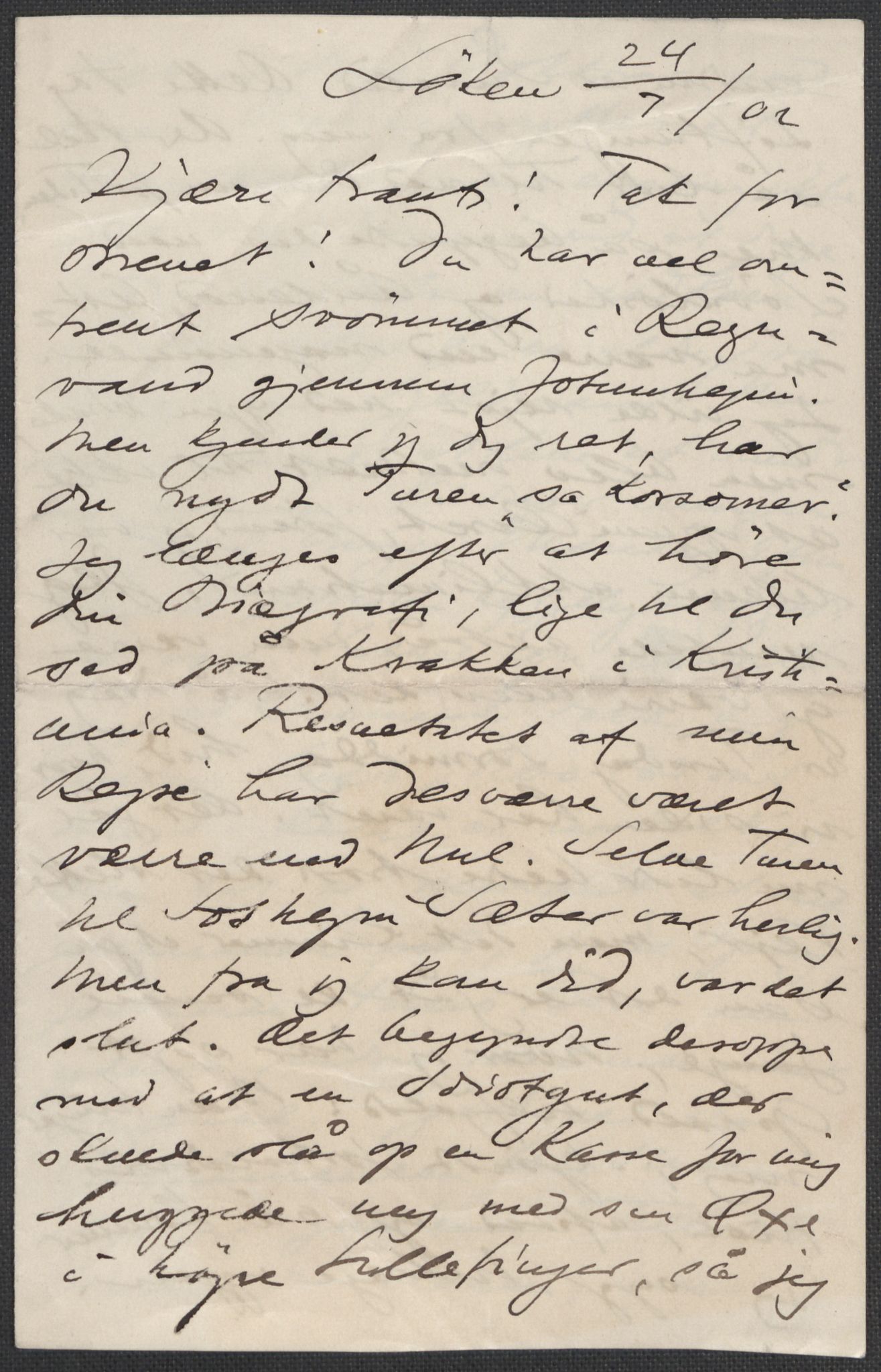 Beyer, Frants, AV/RA-PA-0132/F/L0001: Brev fra Edvard Grieg til Frantz Beyer og "En del optegnelser som kan tjene til kommentar til brevene" av Marie Beyer, 1872-1907, s. 657