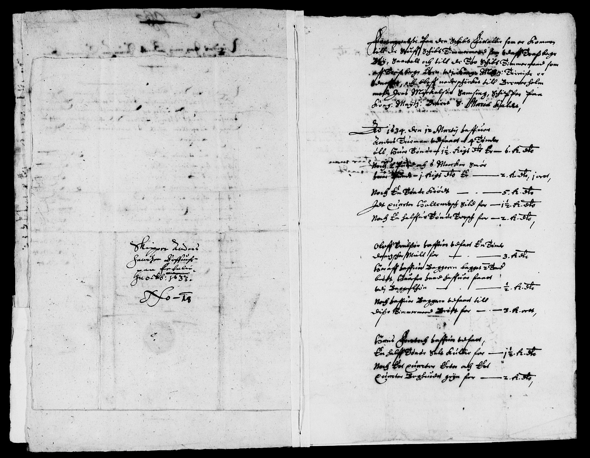 Rentekammeret inntil 1814, Reviderte regnskaper, Lensregnskaper, AV/RA-EA-5023/R/Rb/Rbo/L0014: Tønsberg len, 1632-1634