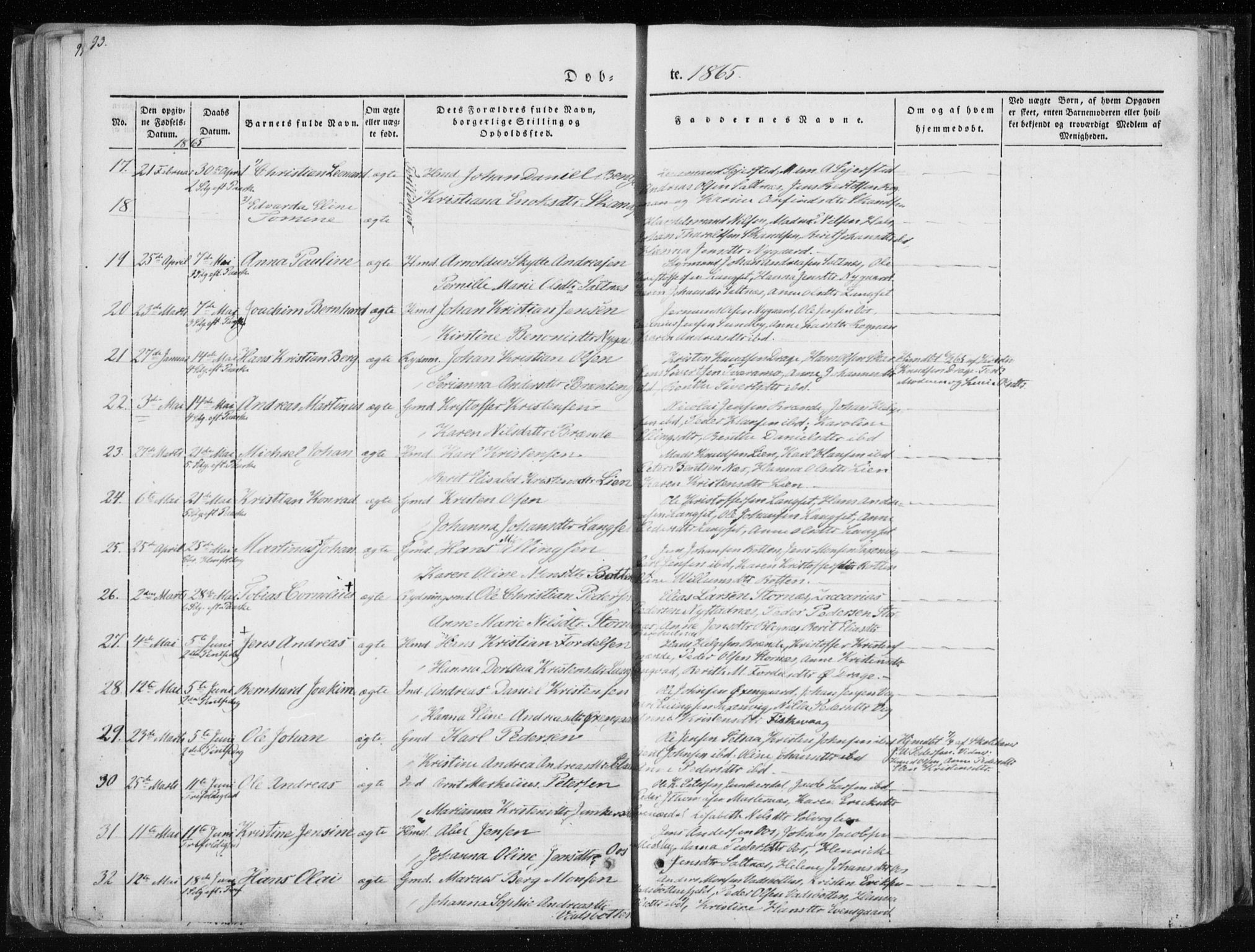 Ministerialprotokoller, klokkerbøker og fødselsregistre - Nordland, SAT/A-1459/847/L0666: Ministerialbok nr. 847A06, 1842-1871, s. 93
