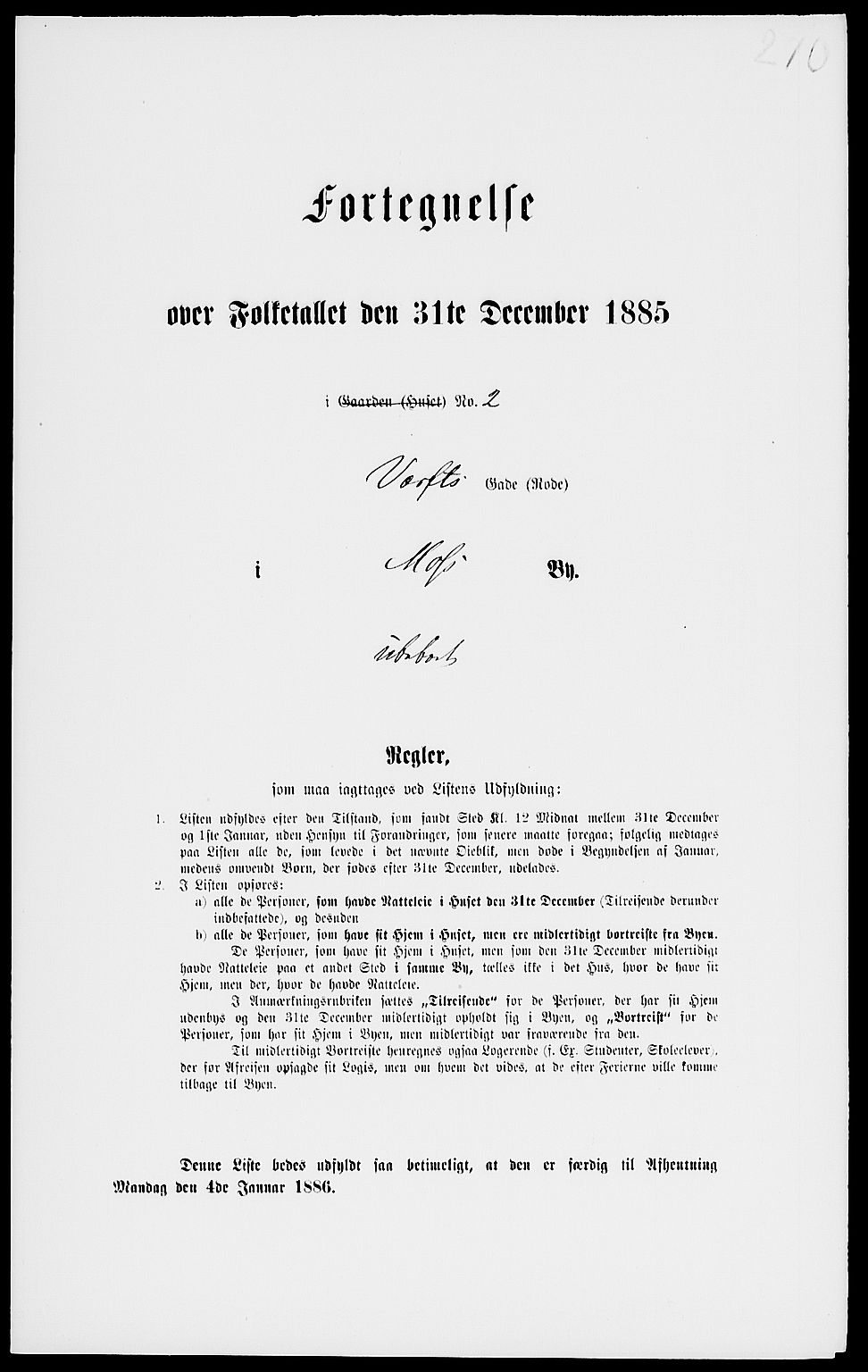 RA, Folketelling 1885 for 0104 Moss kjøpstad, 1885, s. 581