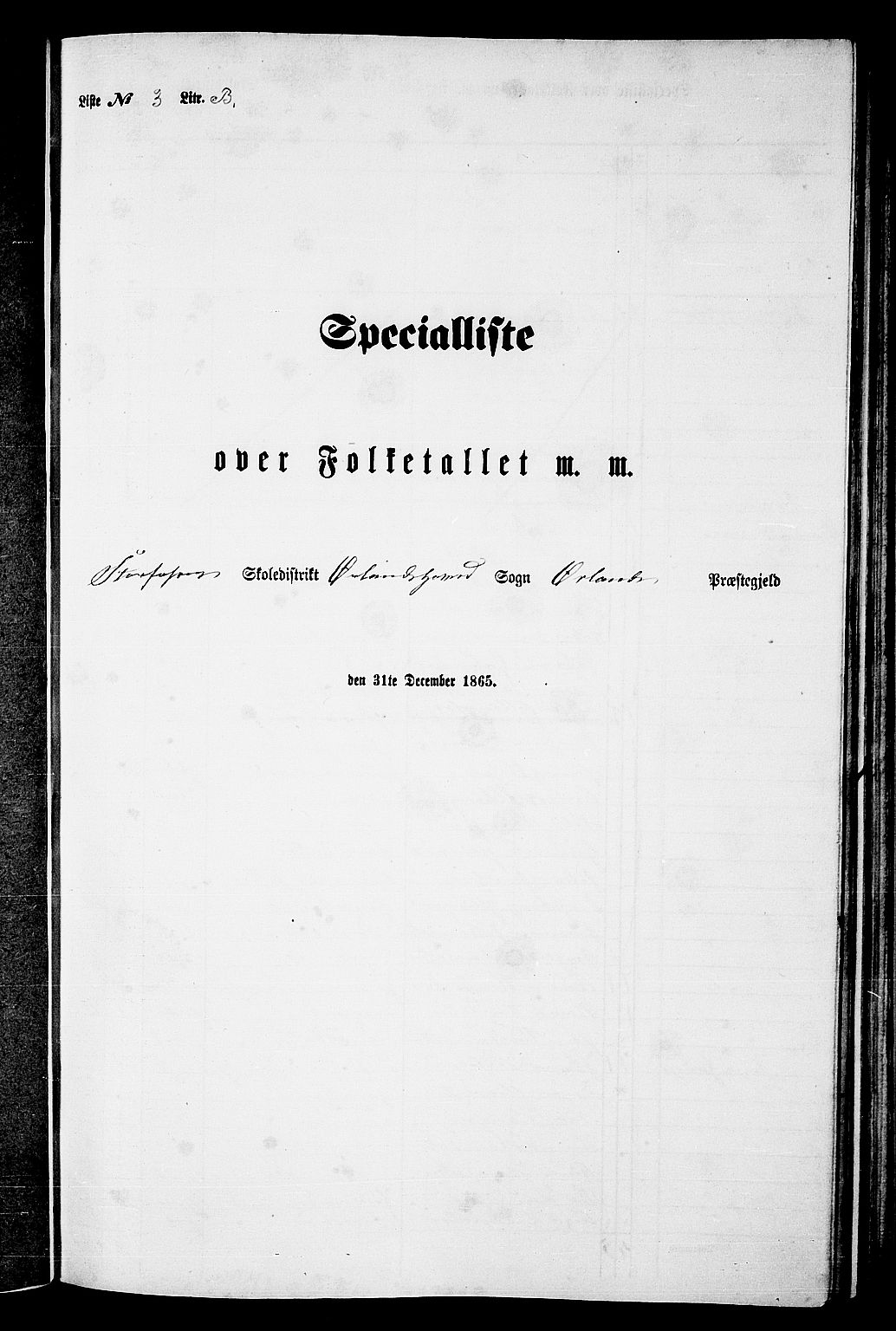 RA, Folketelling 1865 for 1621P Ørland prestegjeld, 1865, s. 65