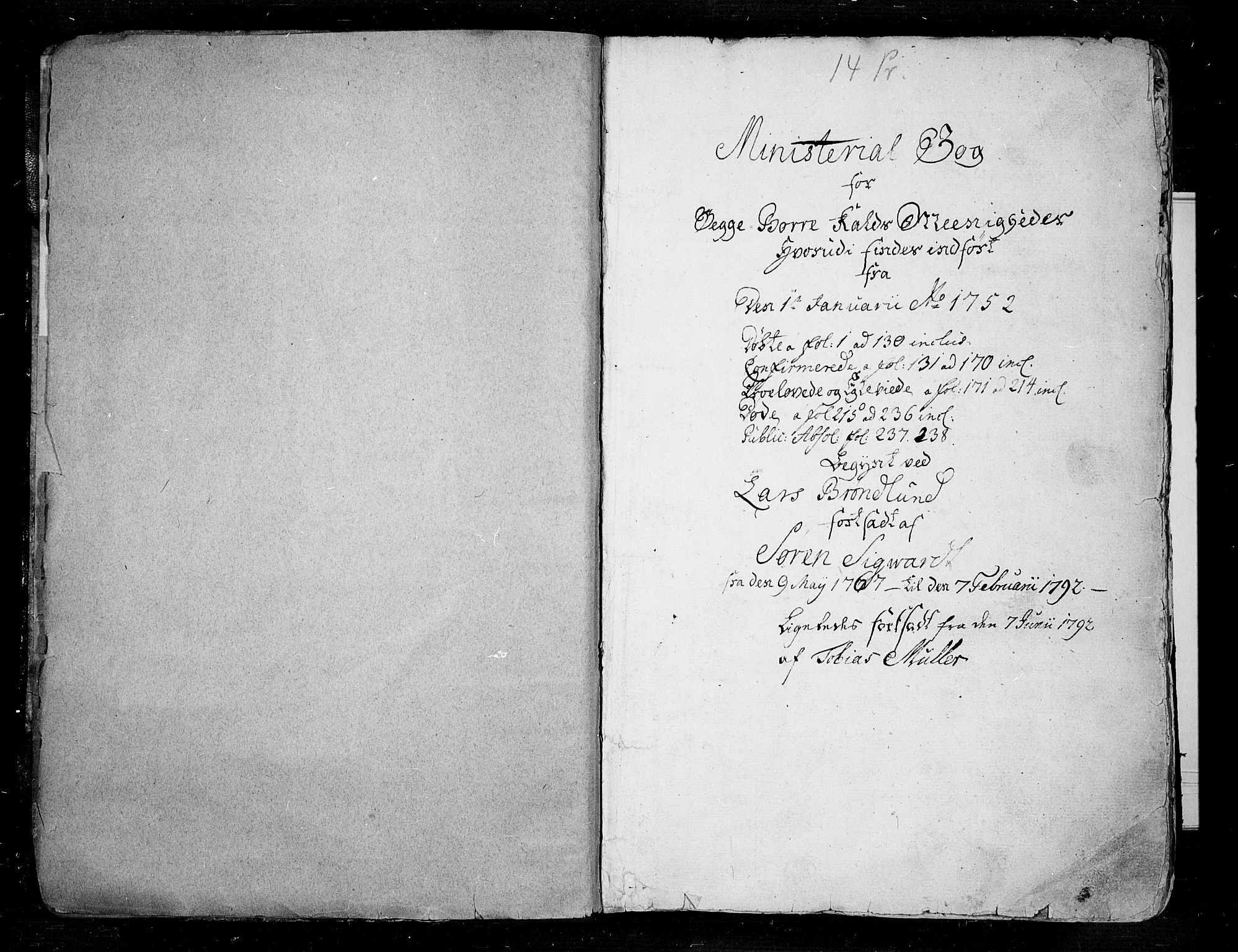 Borre kirkebøker, SAKO/A-338/F/Fa/L0002: Ministerialbok nr. I 2, 1752-1806