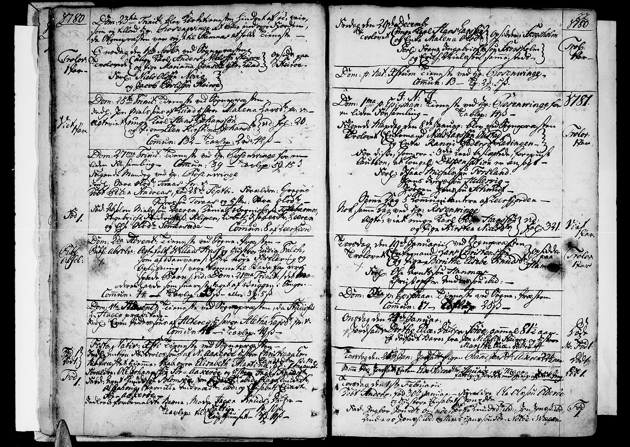 Ministerialprotokoller, klokkerbøker og fødselsregistre - Nordland, AV/SAT-A-1459/830/L0439: Ministerialbok nr. 830A07 /1, 1776-1800, s. 22