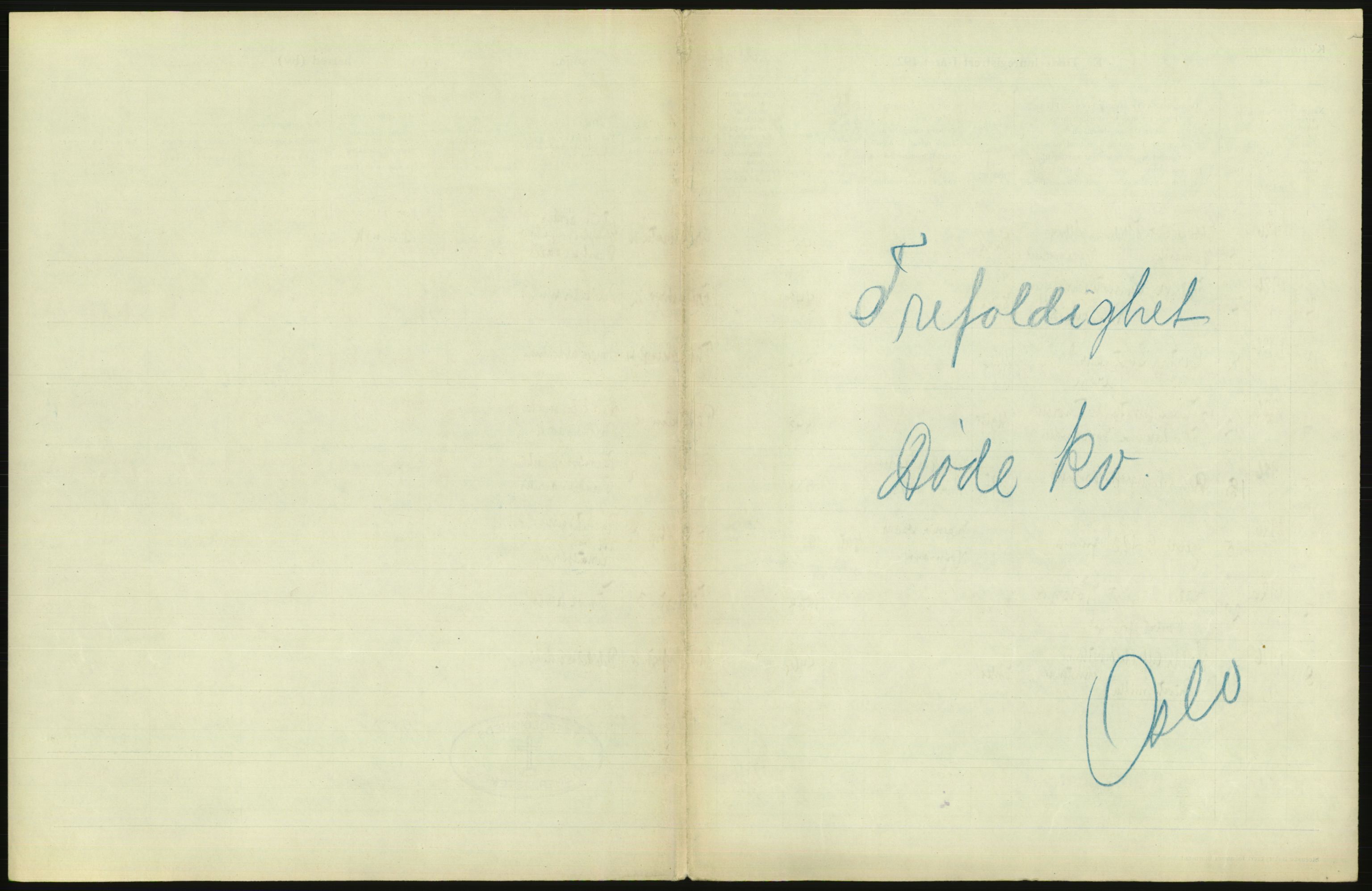 Statistisk sentralbyrå, Sosiodemografiske emner, Befolkning, AV/RA-S-2228/D/Df/Dfc/Dfcf/L0010: Oslo: Døde kvinner, dødfødte, 1926, s. 53