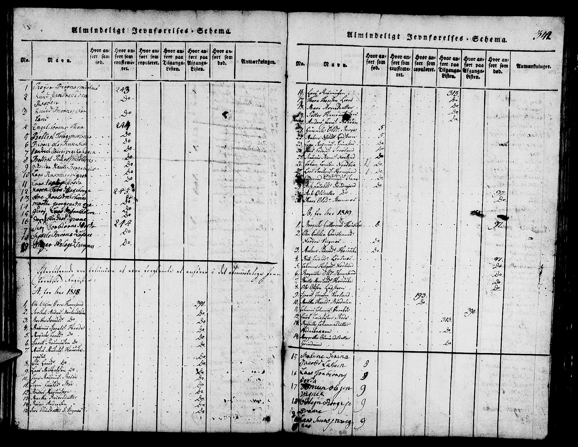 Finnøy sokneprestkontor, SAST/A-101825/H/Ha/Hab/L0001: Klokkerbok nr. B 1, 1816-1856, s. 342