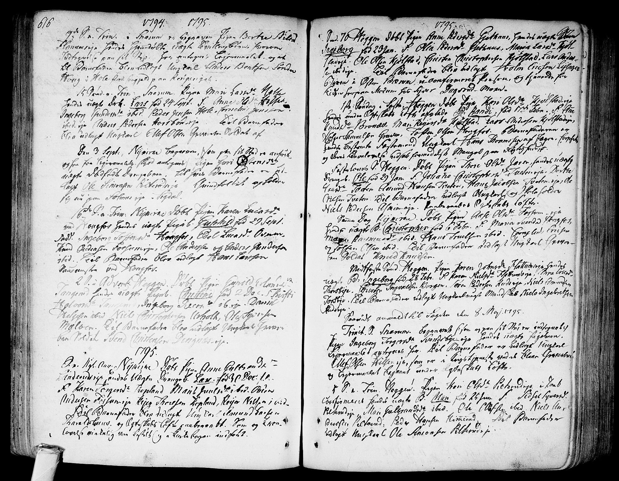 Modum kirkebøker, AV/SAKO-A-234/F/Fa/L0003: Ministerialbok nr. 3, 1783-1819, s. 616-617