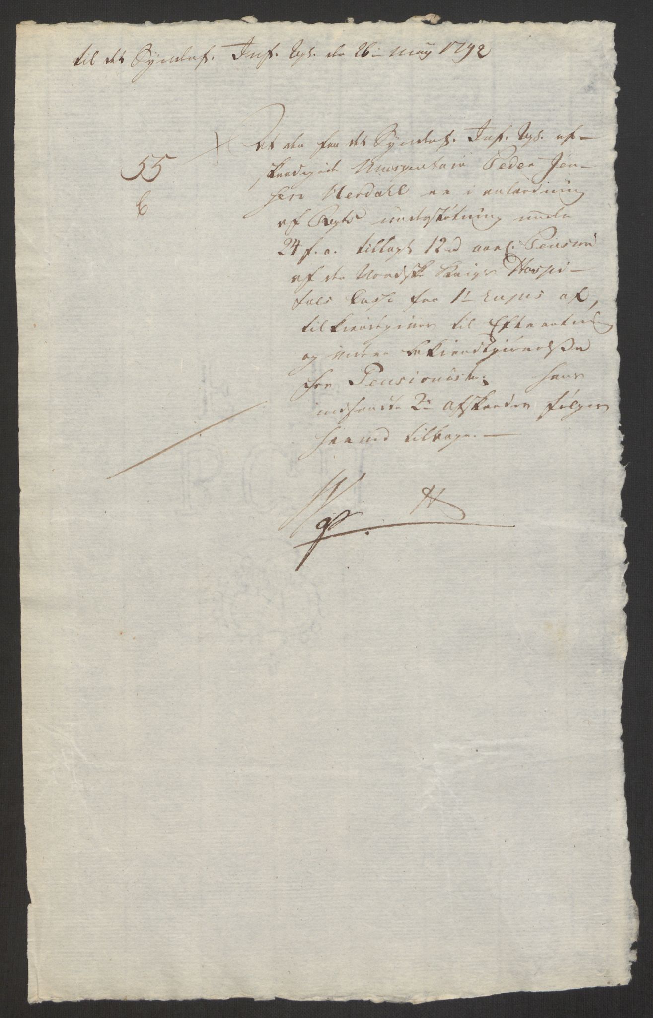 Forsvaret, Den norske kvesthuskasse/krigshospitalkasse, AV/RA-RAFA-1887/F/Fa/L0008: Konsepter, 1790-1793, s. 830