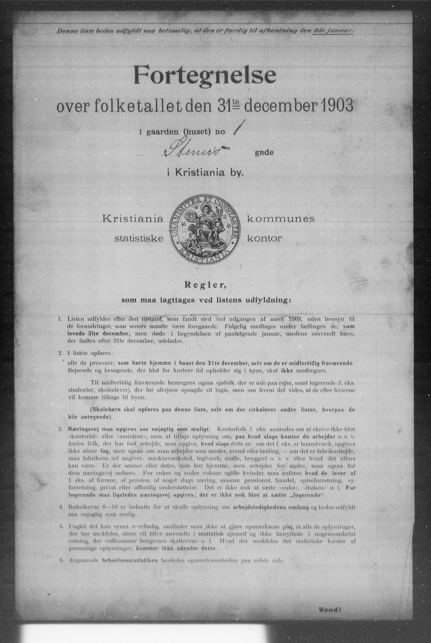 OBA, Kommunal folketelling 31.12.1903 for Kristiania kjøpstad, 1903, s. 19589
