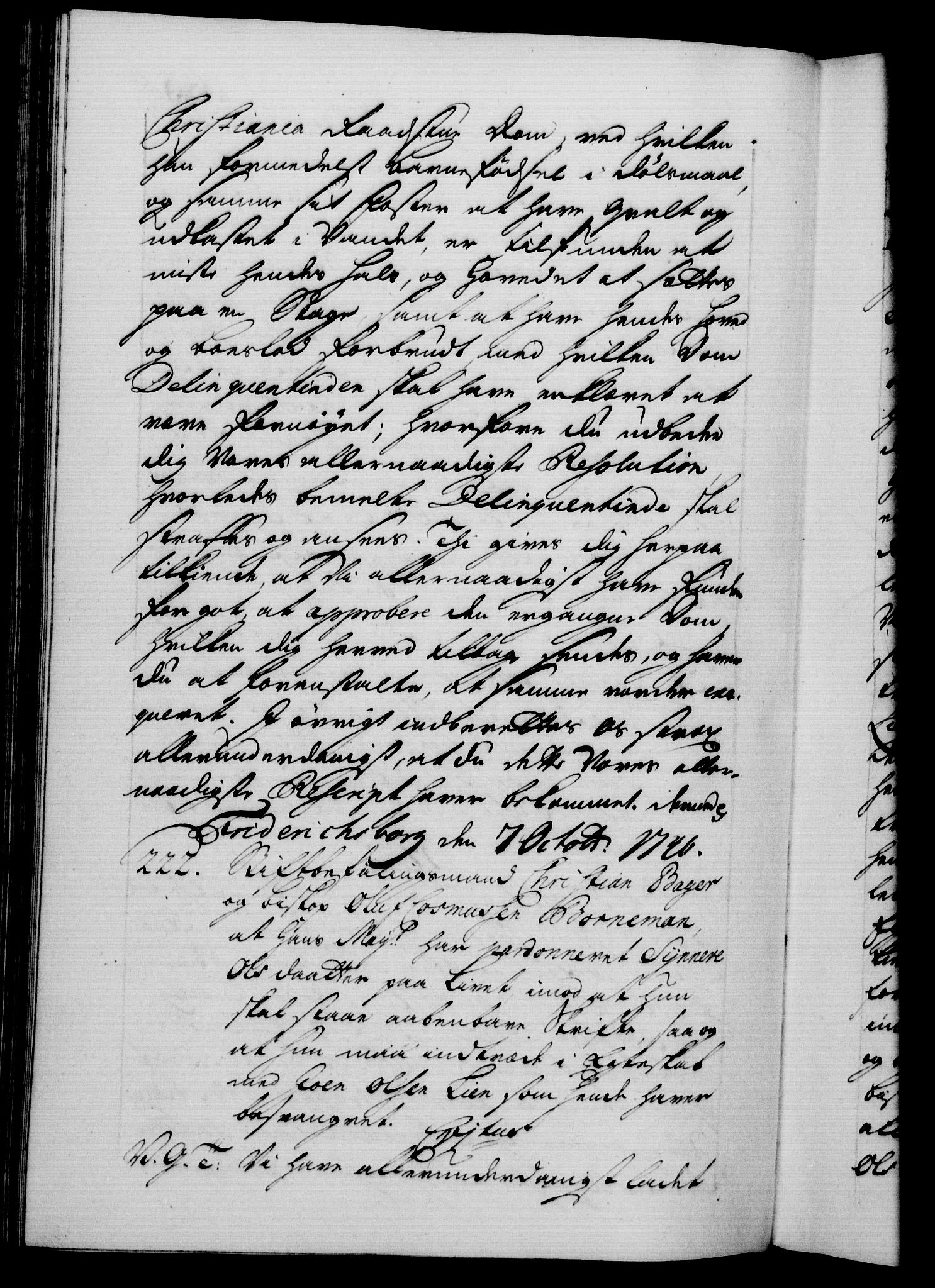 Danske Kanselli 1572-1799, AV/RA-EA-3023/F/Fc/Fca/Fcab/L0028: Norske tegnelser, 1738-1740, s. 695b