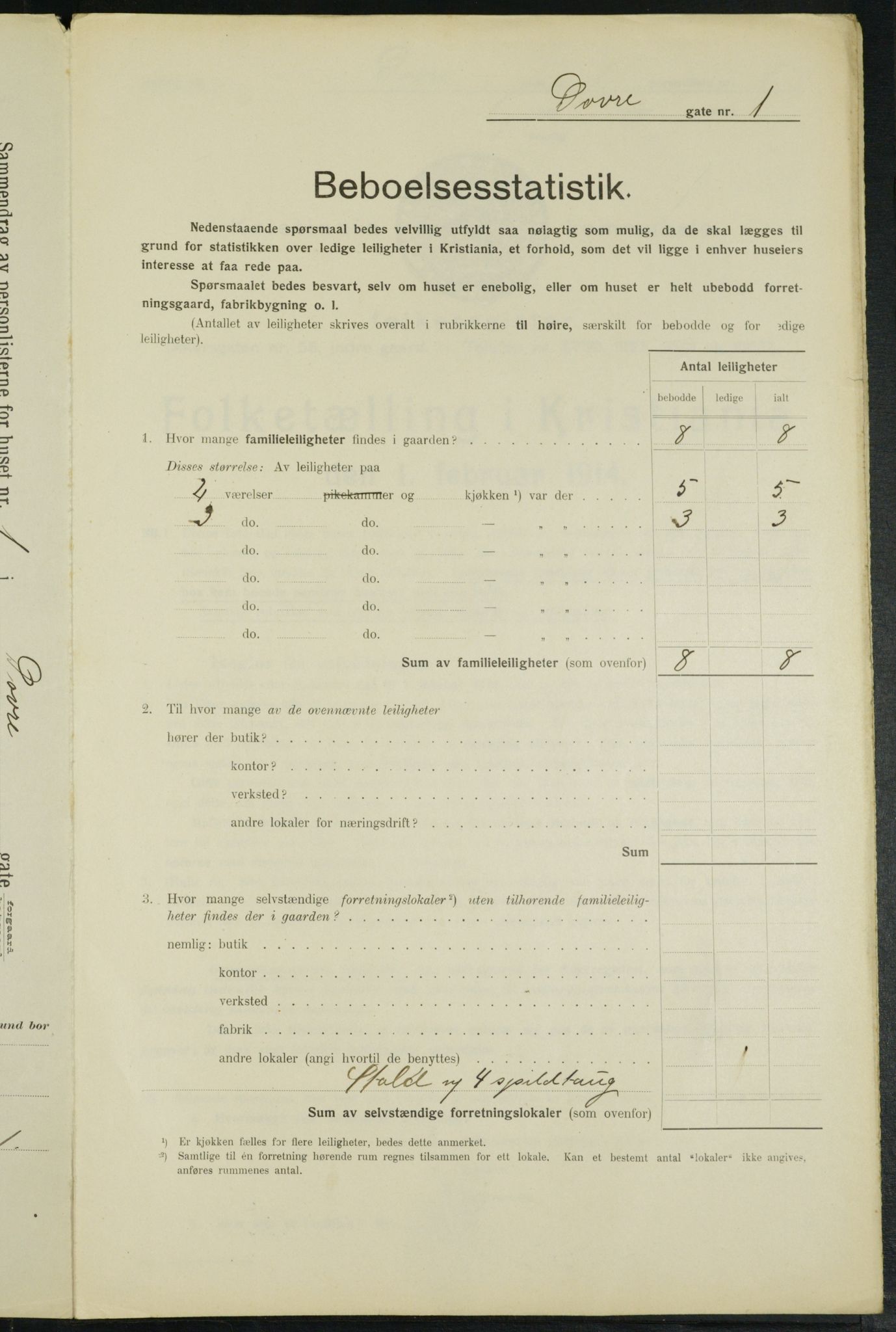 OBA, Kommunal folketelling 1.2.1914 for Kristiania, 1914, s. 16172