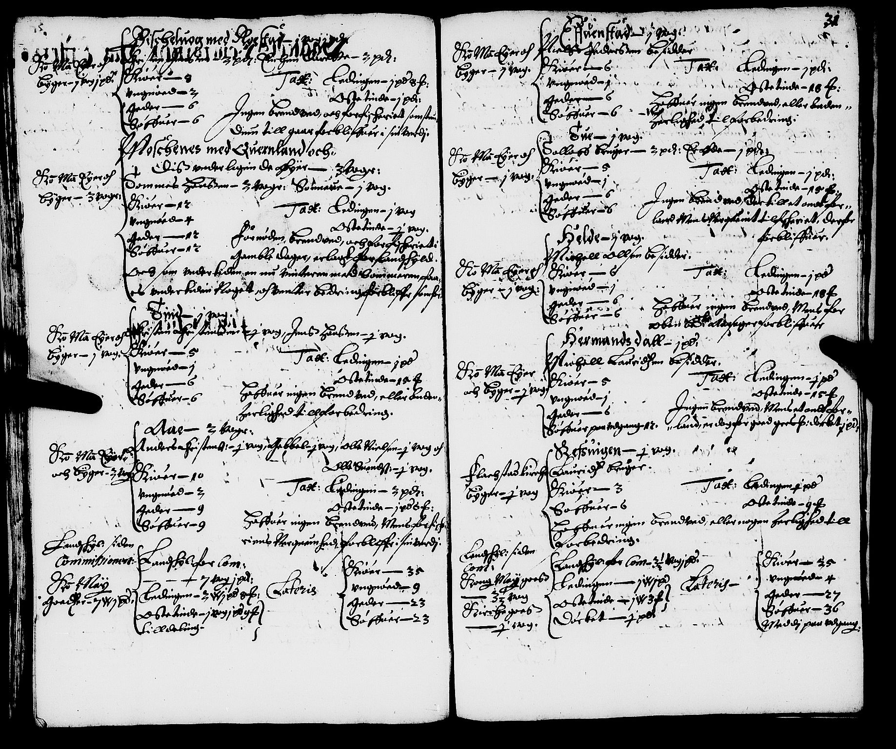 Rentekammeret inntil 1814, Realistisk ordnet avdeling, RA/EA-4070/N/Nb/Nba/L0057: Lofoten fogderi, 1667, s. 30b-31a