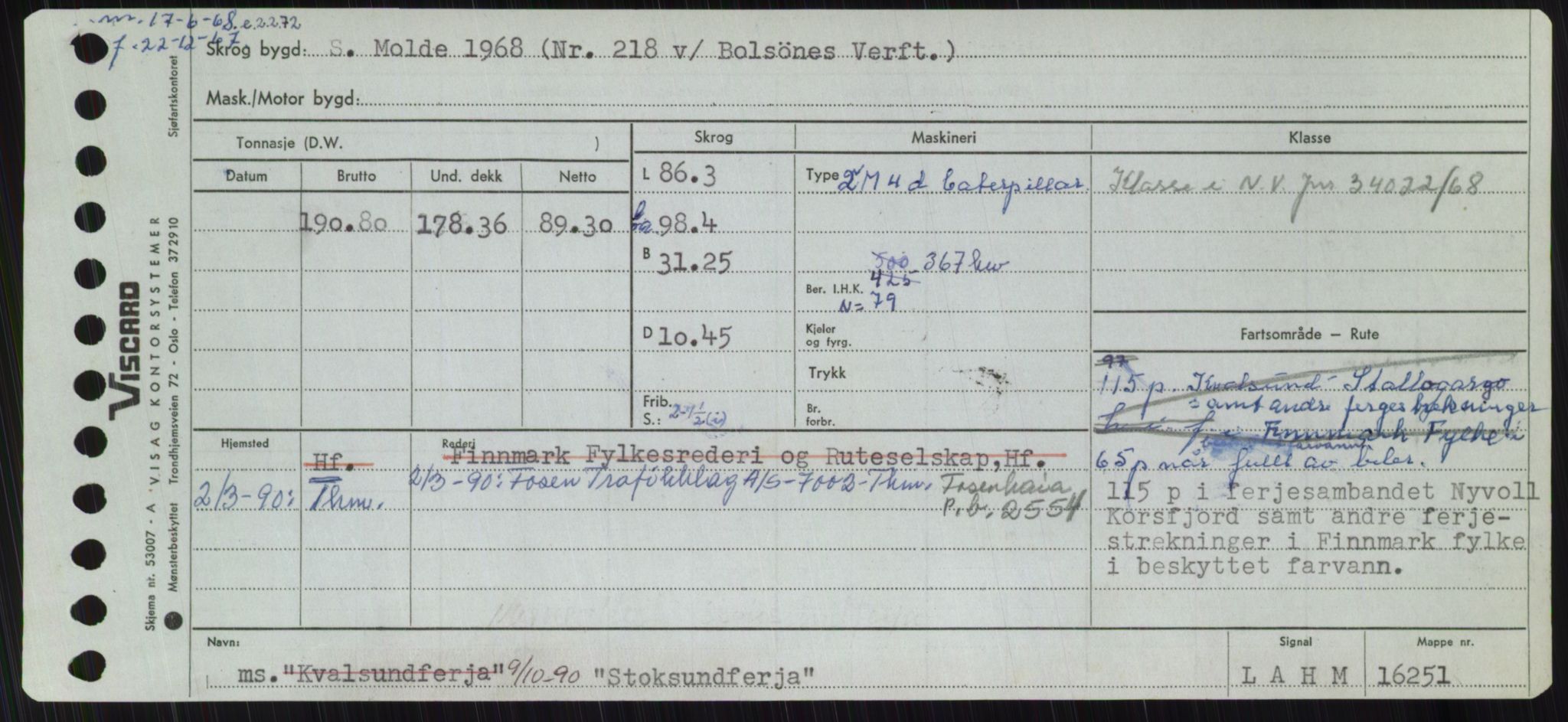 Sjøfartsdirektoratet med forløpere, Skipsmålingen, RA/S-1627/H/Ha/L0005/0002: Fartøy, S-Sven / Fartøy, Skjo-Sven, s. 521