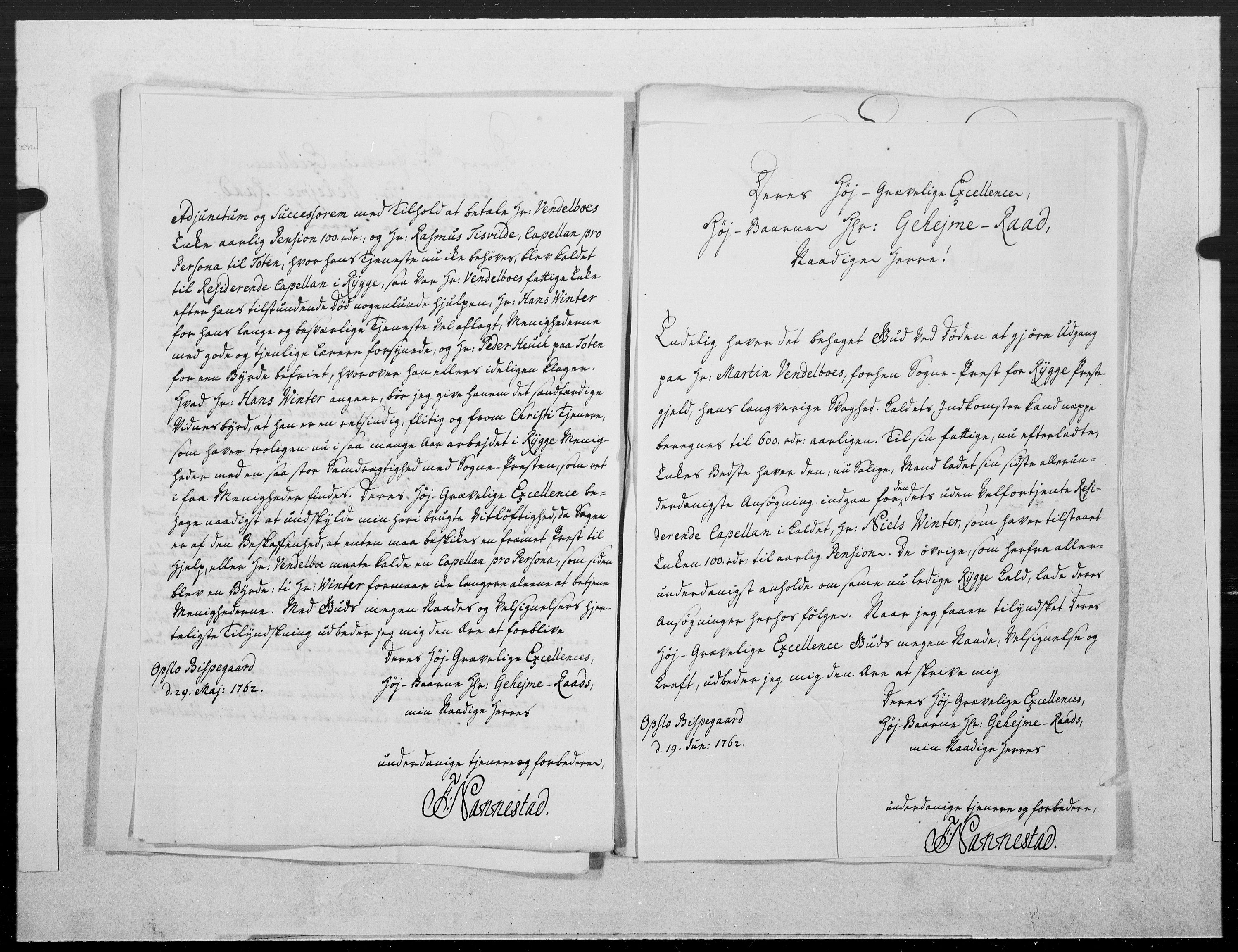 Danske Kanselli 1572-1799, AV/RA-EA-3023/F/Fc/Fcc/Fcca/L0184: Norske innlegg 1572-1799, 1762, s. 99