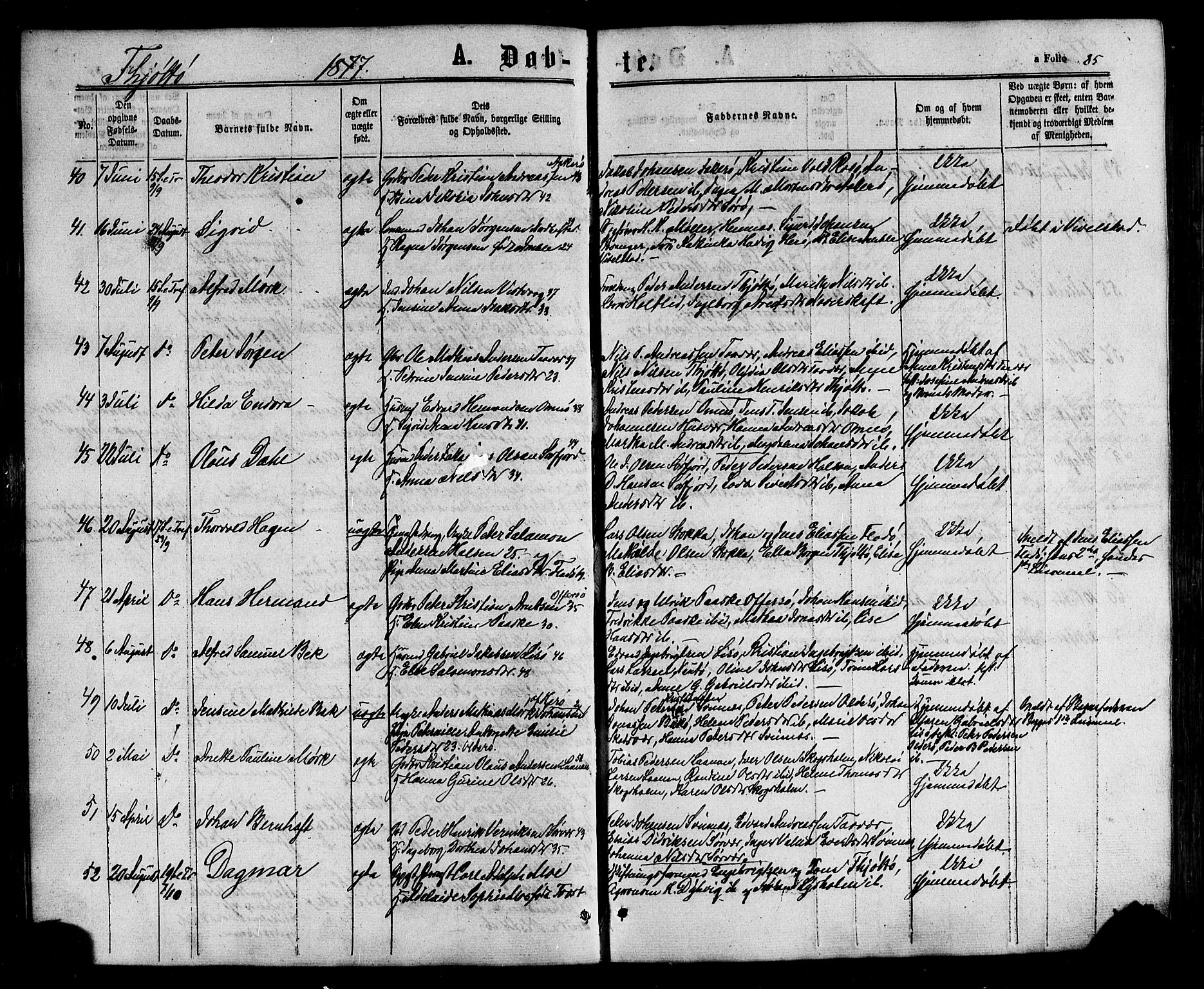 Ministerialprotokoller, klokkerbøker og fødselsregistre - Nordland, AV/SAT-A-1459/817/L0262: Ministerialbok nr. 817A03/ 1, 1862-1877, s. 85