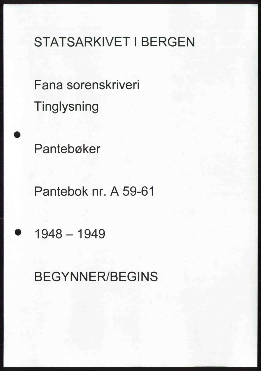 Midhordland sorenskriveri, AV/SAB-A-3001/1/G/Gb/Gbj/L0031: Pantebok nr. A59-61, 1948-1949