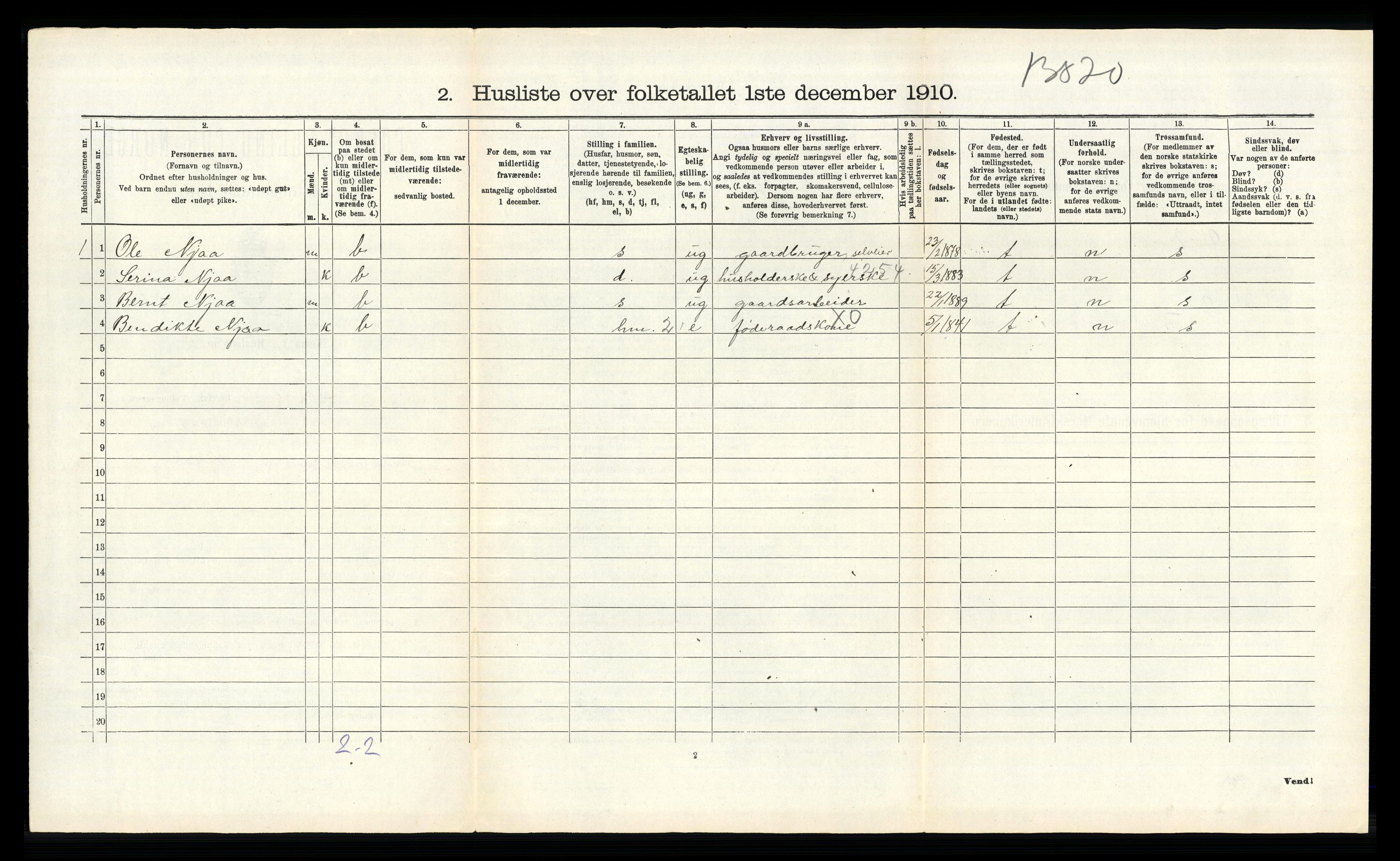 RA, Folketelling 1910 for 1121 Time herred, 1910, s. 642