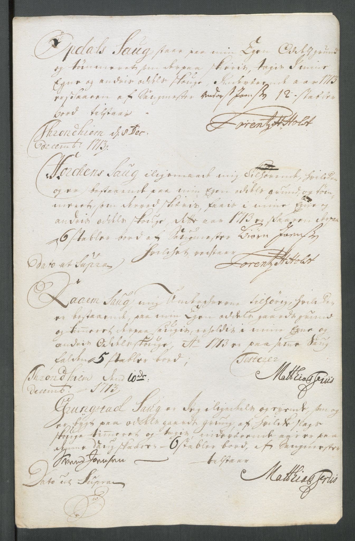 Rentekammeret inntil 1814, Reviderte regnskaper, Fogderegnskap, RA/EA-4092/R64/L4434: Fogderegnskap Namdal, 1713, s. 120