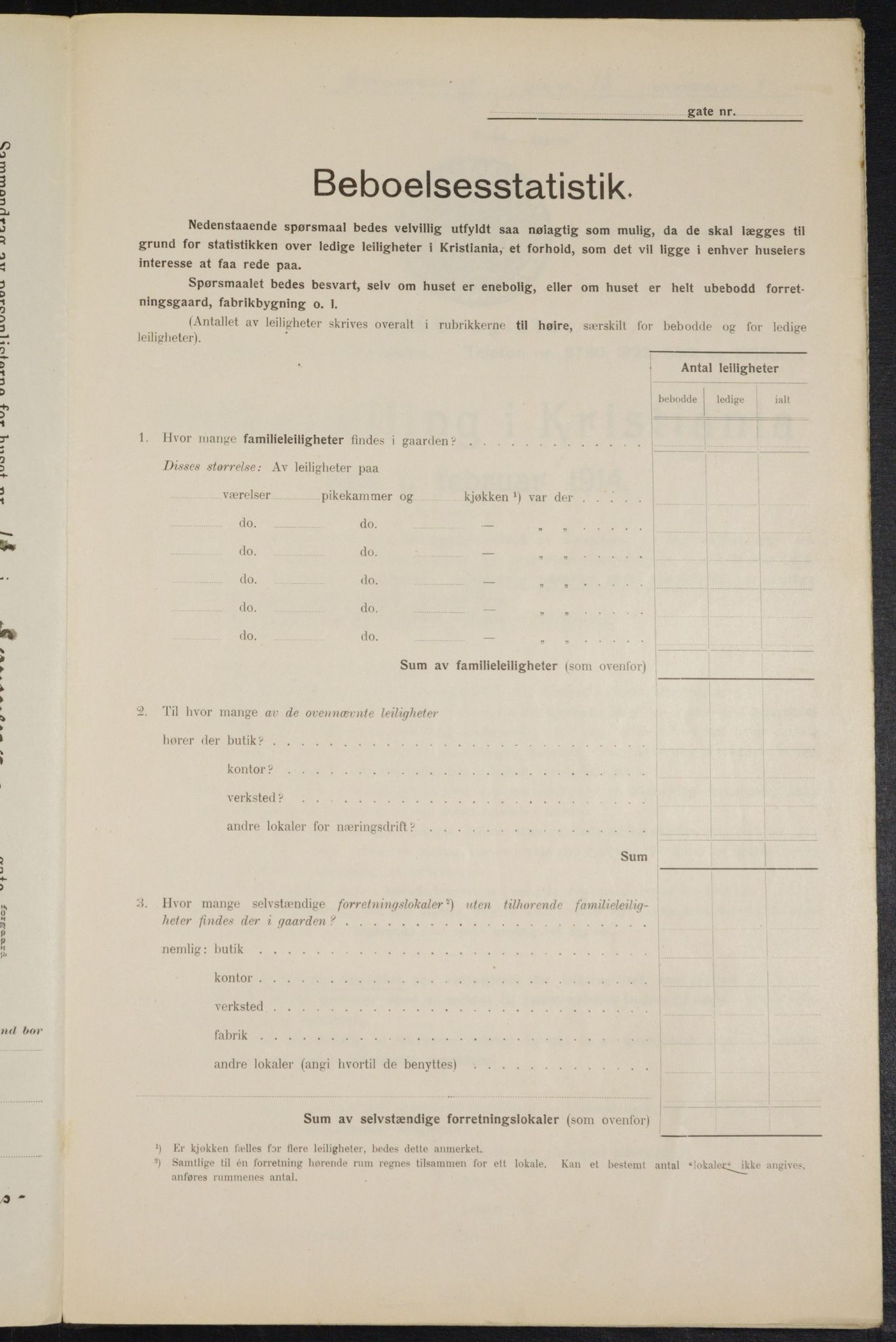 OBA, Kommunal folketelling 1.2.1914 for Kristiania, 1914, s. 99576