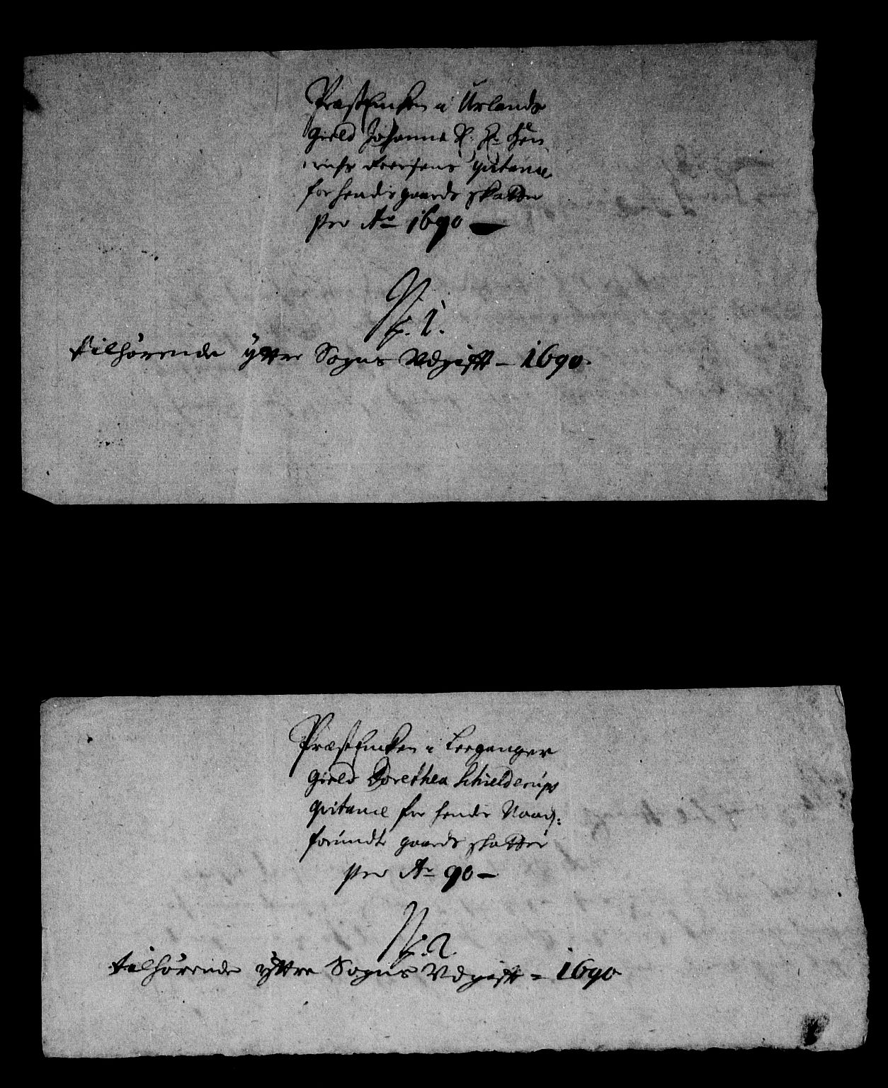 Rentekammeret inntil 1814, Reviderte regnskaper, Stiftamtstueregnskaper, Bergen stiftamt, RA/EA-6043/R/Rc/L0093: Bergen stiftamt, 1690